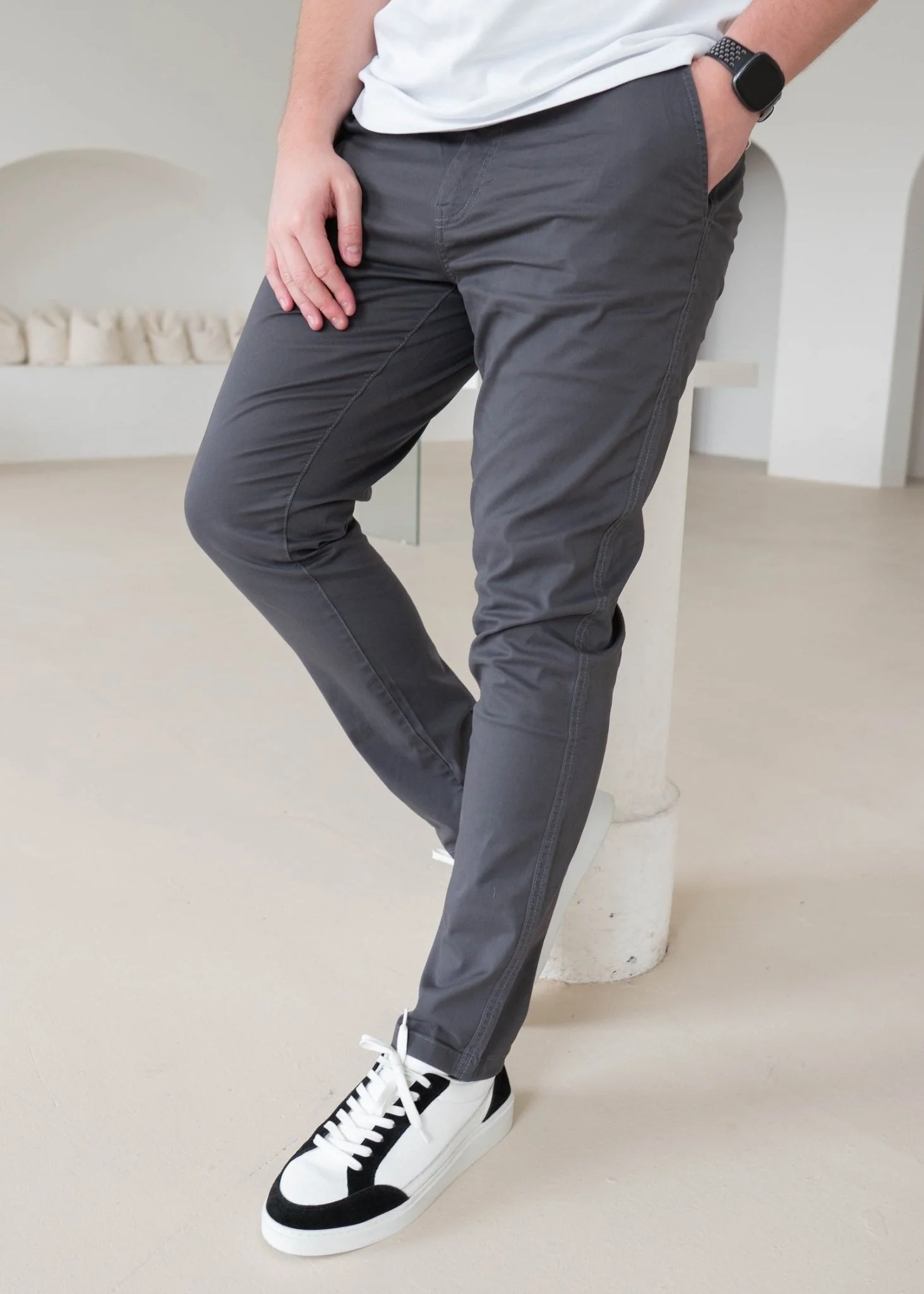 Mix & Match Slim Comfort Chinos Bundle - 3 Pairs - Image 5