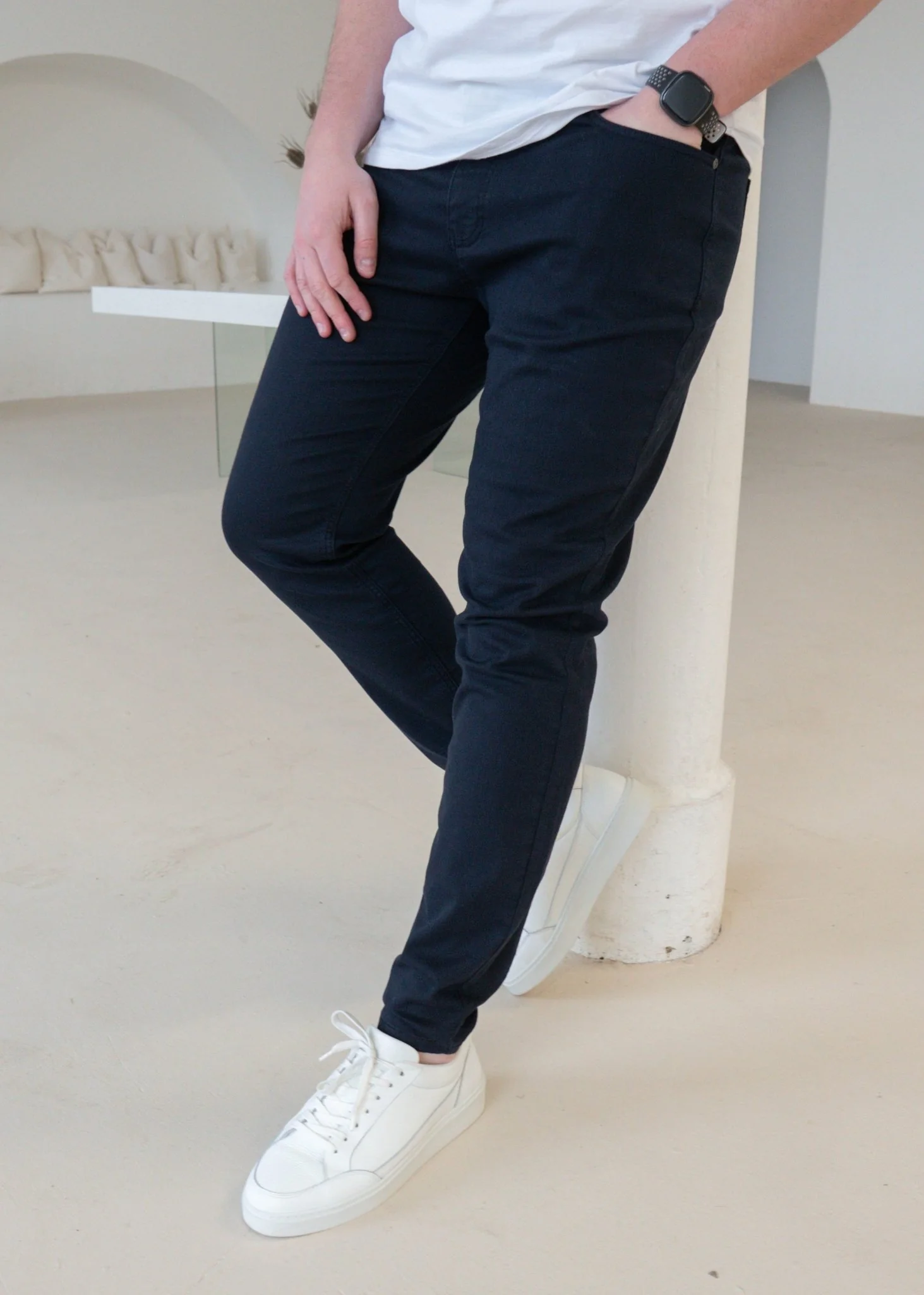 Slim Comfort Jeans In Full Navy