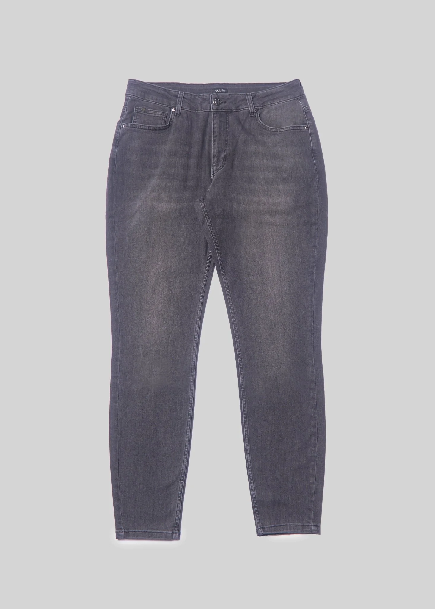 Slim Comfort Jeans In Mid Grey - Image 11