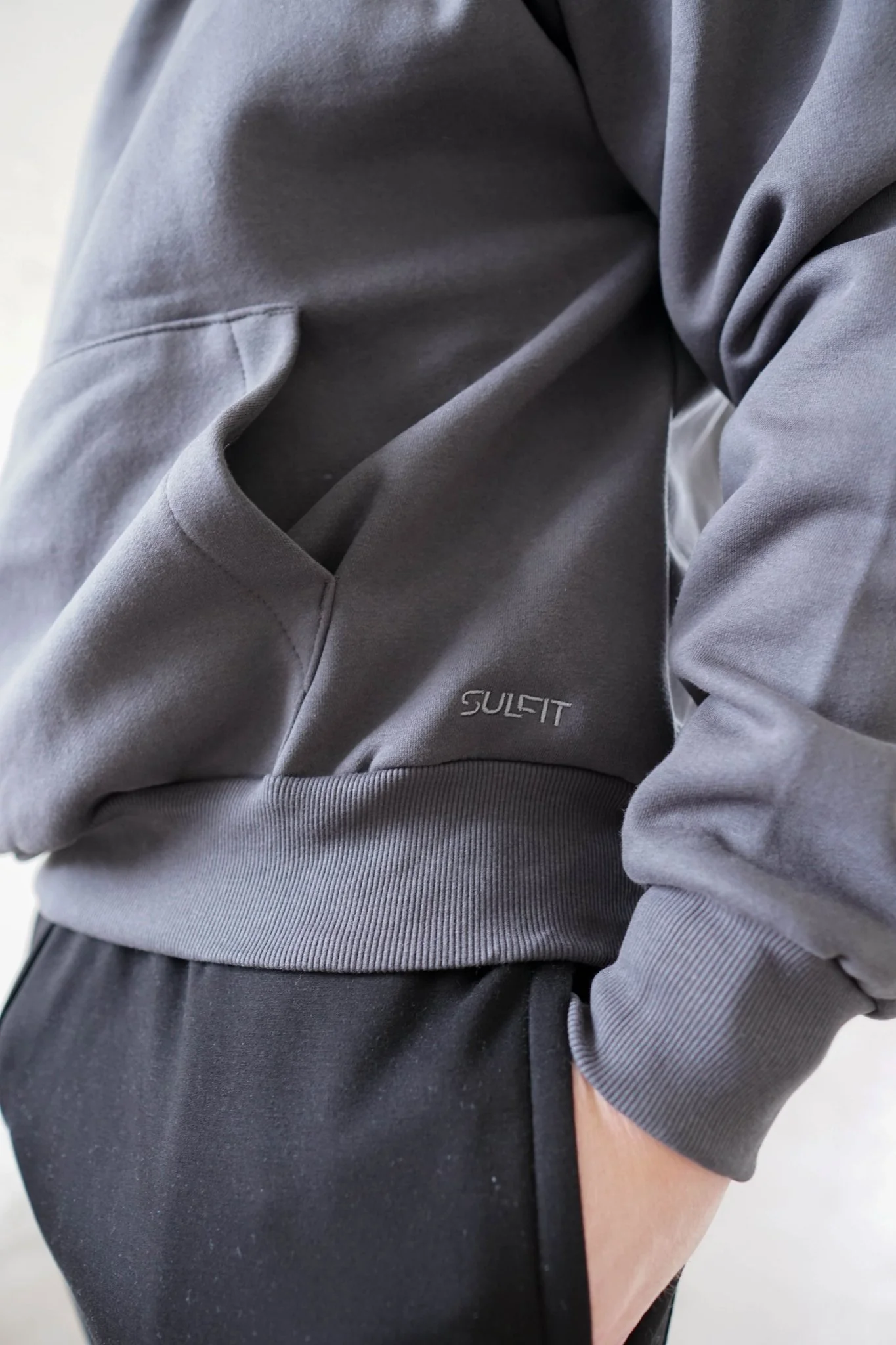Premium Relaxed Hoodie In Dark Grey - Image 16