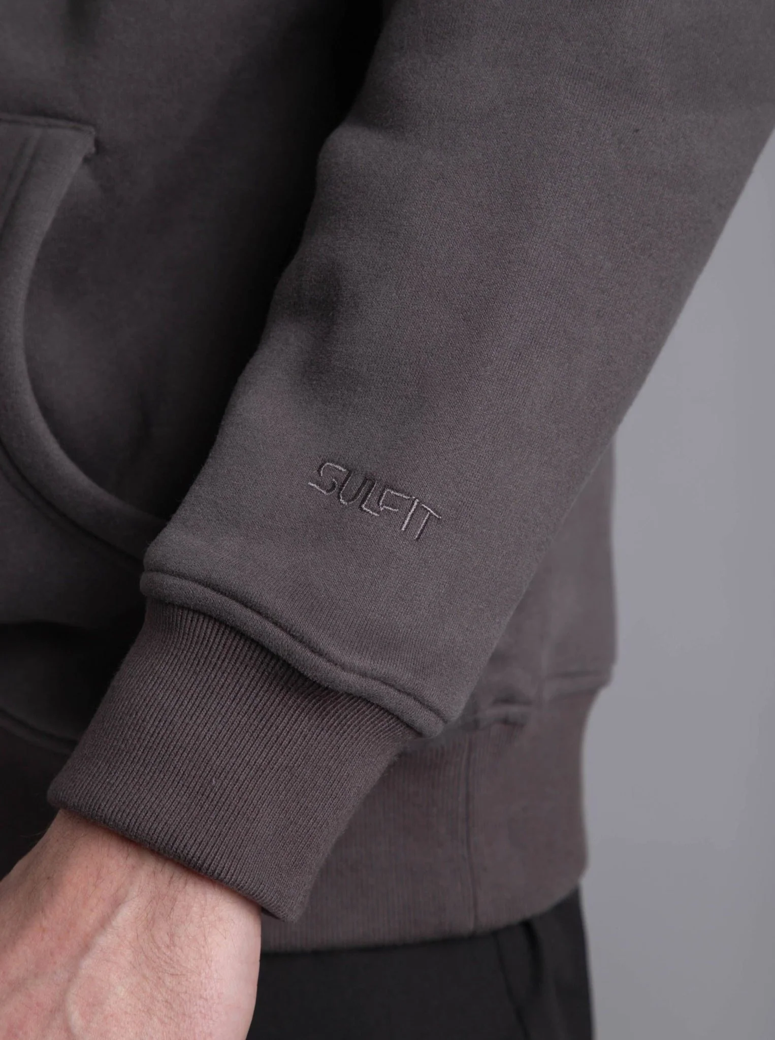 Premium Relaxed Hoodie In Dark Grey - Image 8