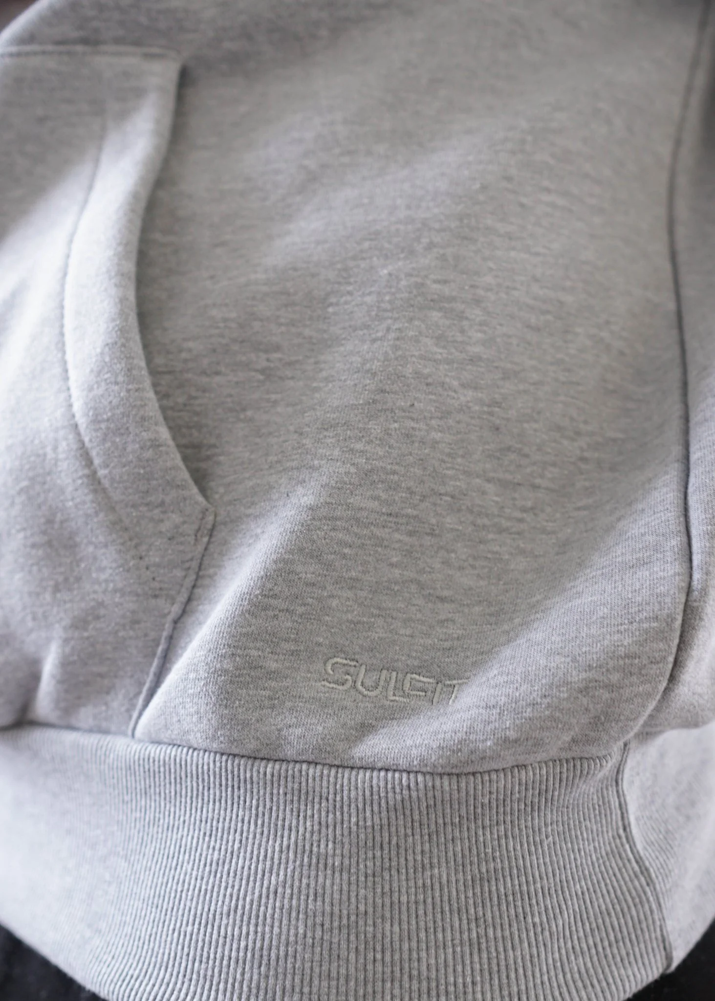 Premium Relaxed Hoodie In Heather Grey - Image 4