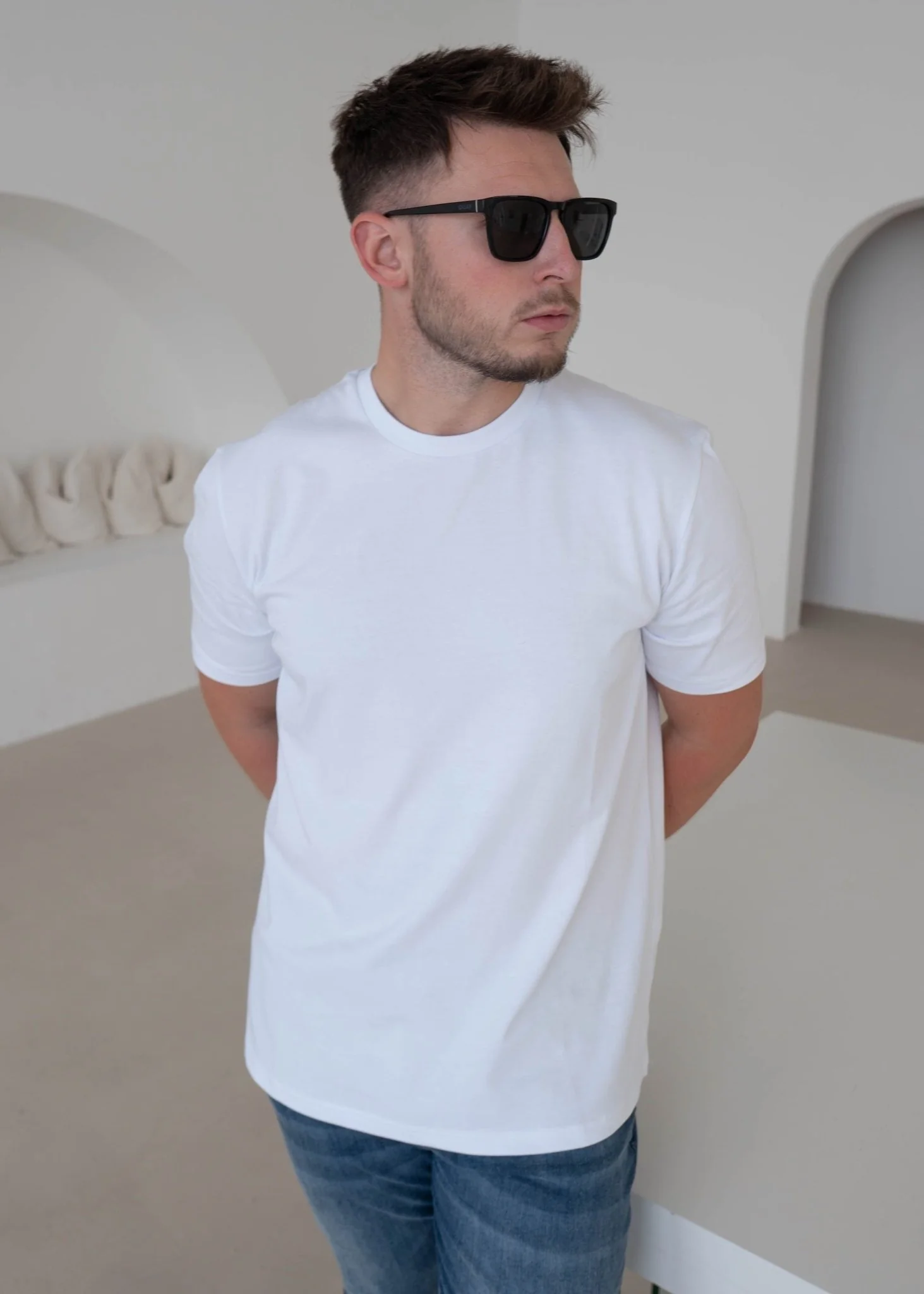 Premium T-Shirt In Ice White - Image 4