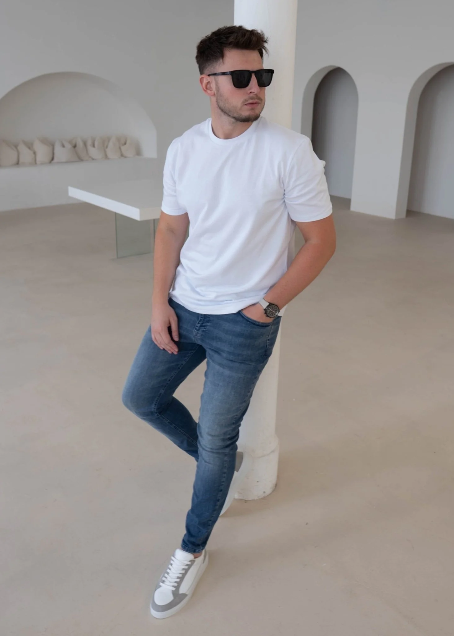 Premium T-Shirt In Ice White - Image 5