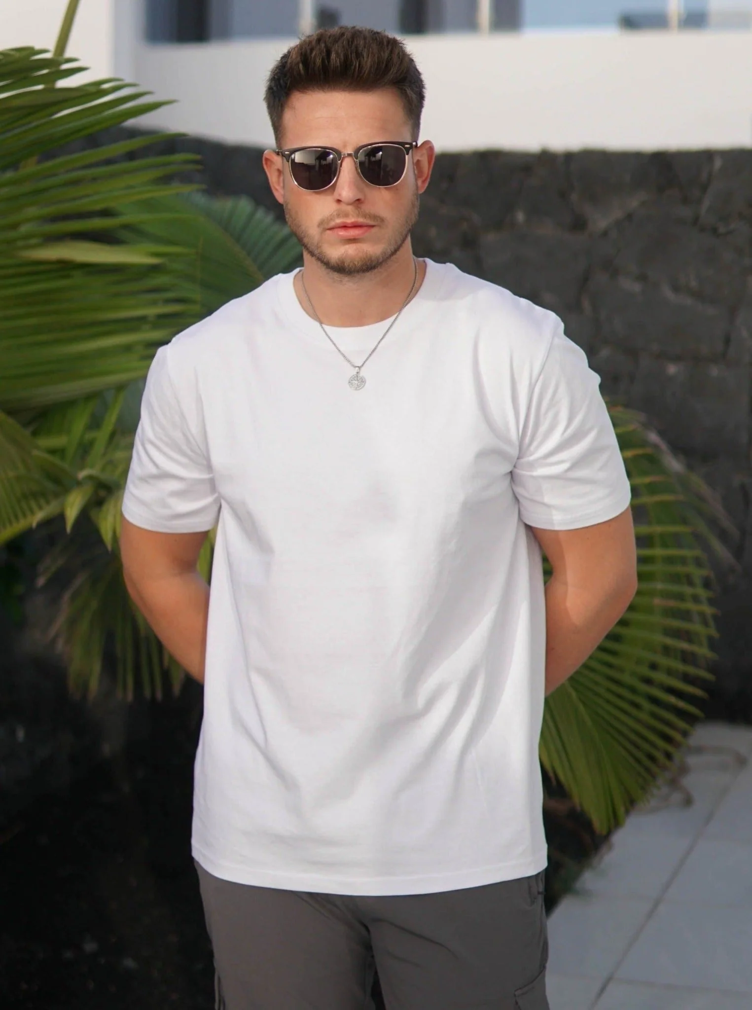 Premium T-Shirt In Ice White - Image 6