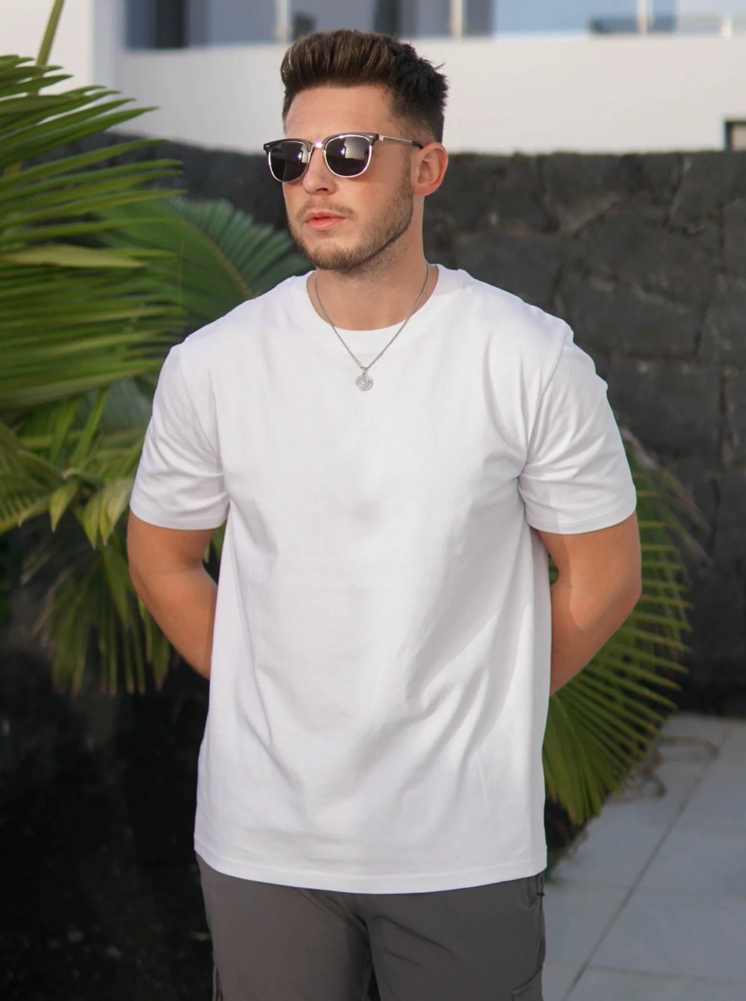 Premium T-Shirt In Ice White - Image 9