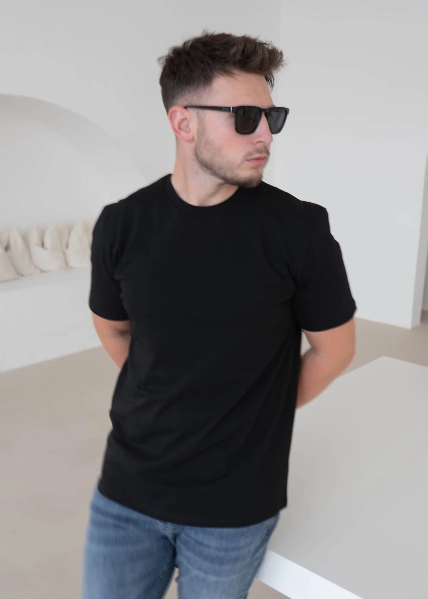 Premium T-Shirt In Jet Black - Image 4