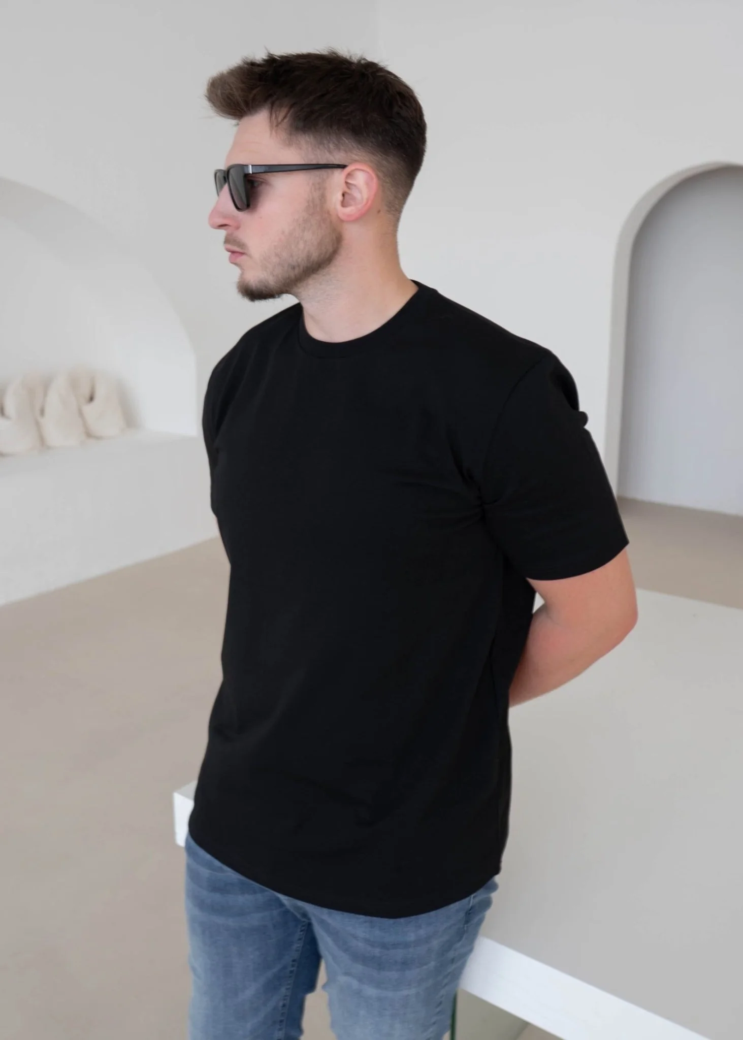 Premium T-Shirt In Jet Black - Image 5