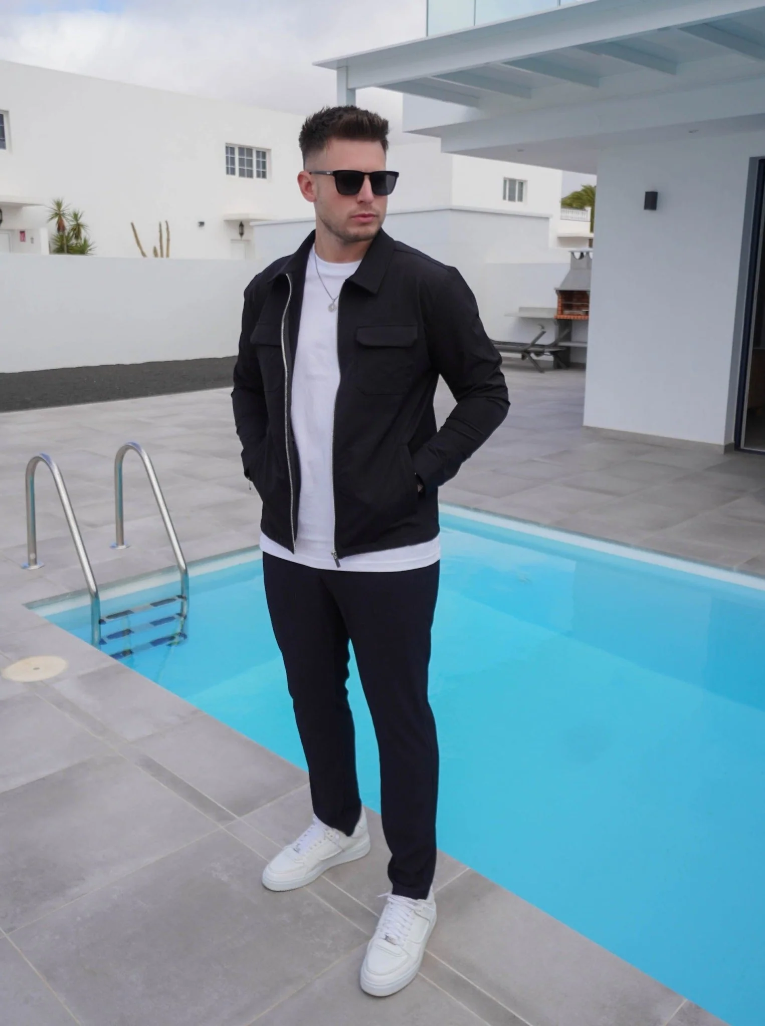 Ribbed Trouser In Black - Image 6