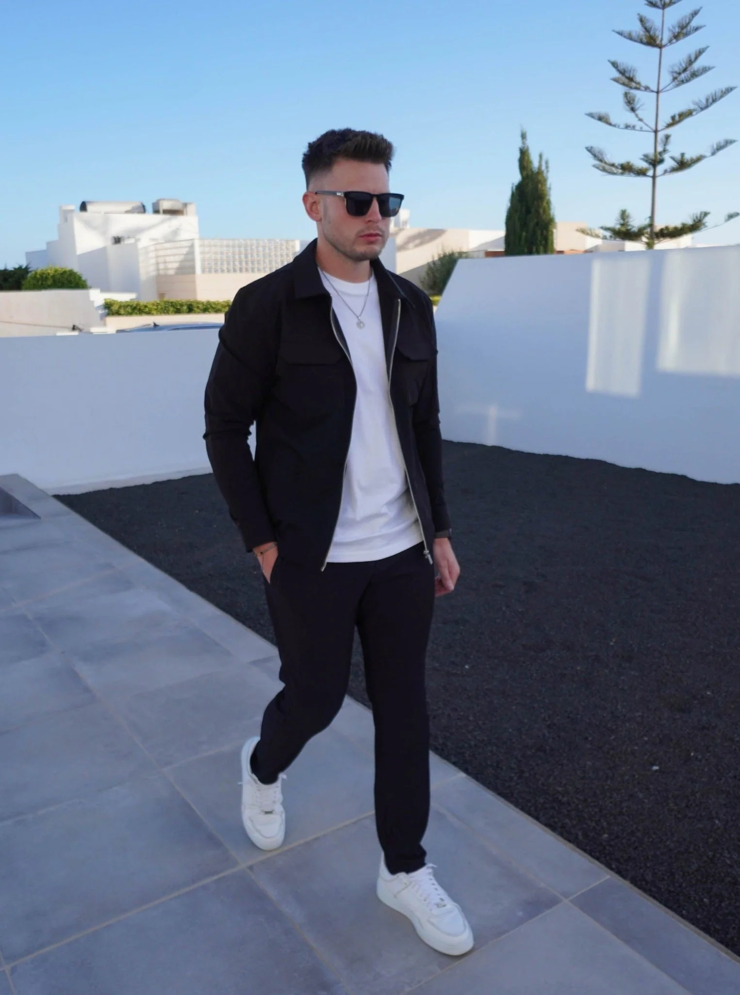 Ribbed Trouser In Black - Image 8