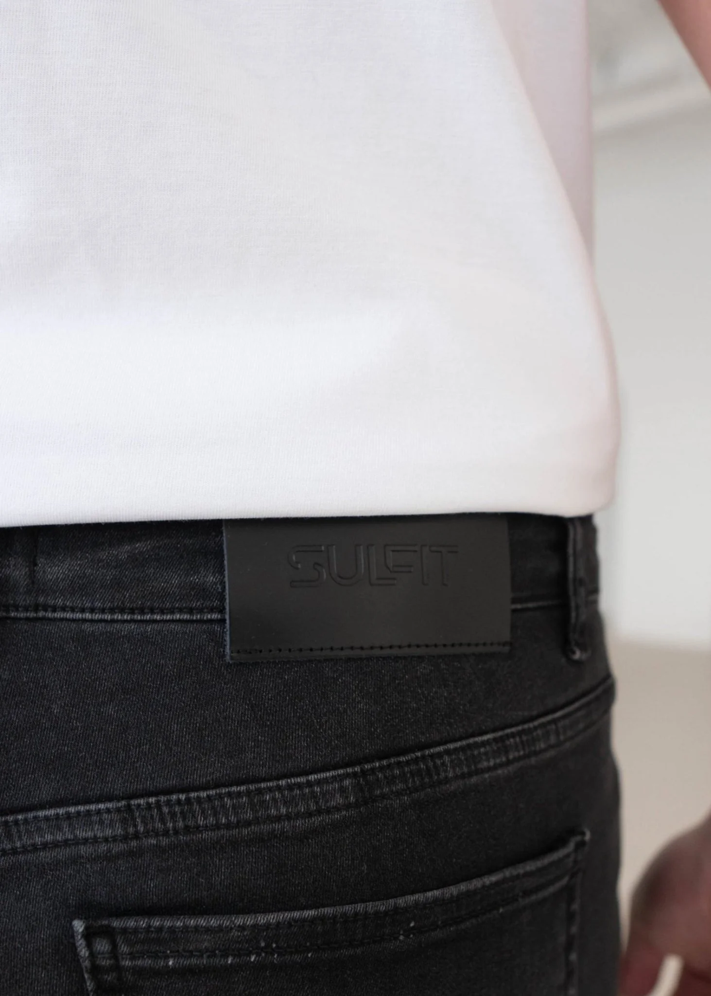 Slim Comfort Jeans In Charcoal - Image 3