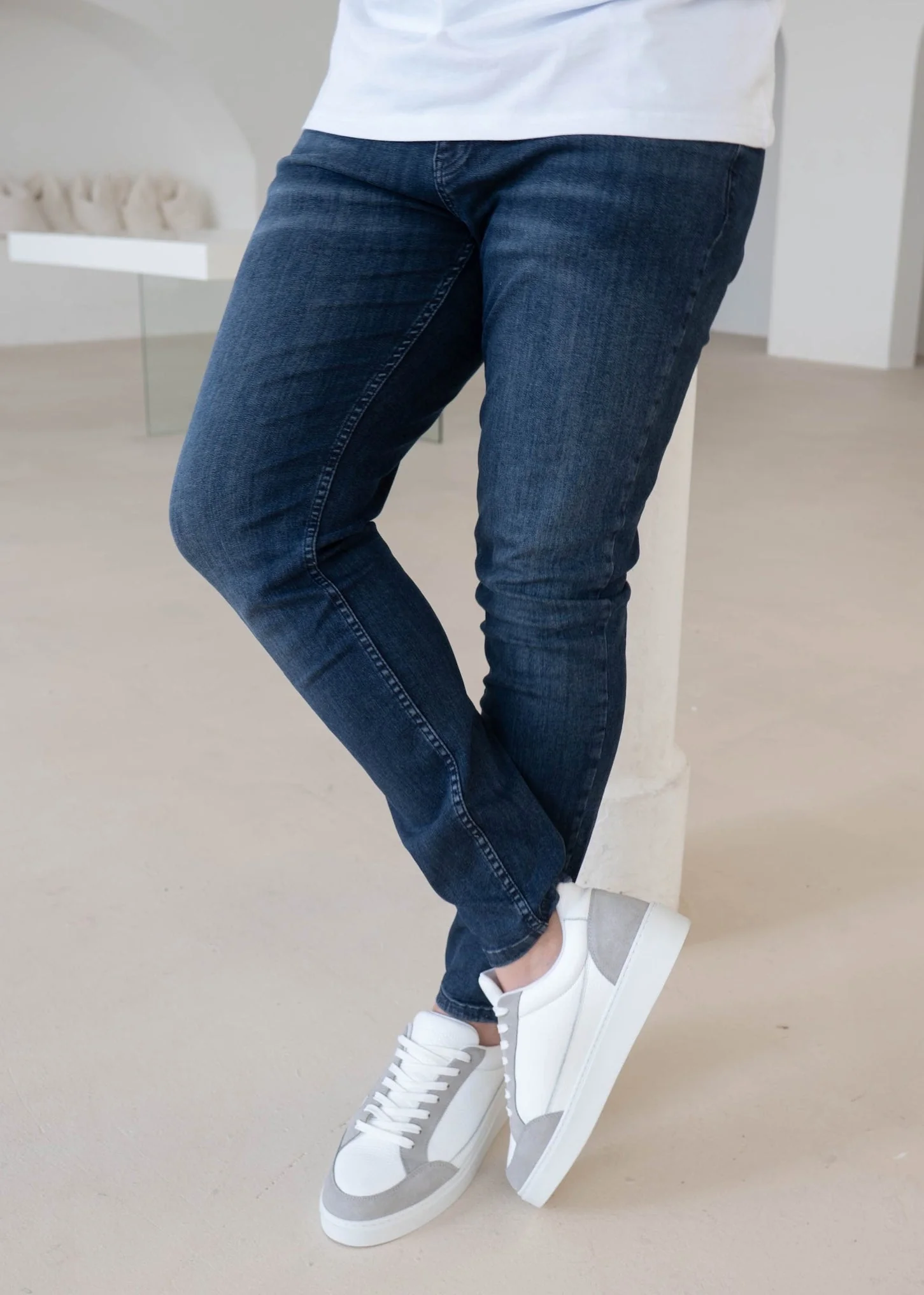 Slim Comfort Jeans In Dark Blue - Image 2