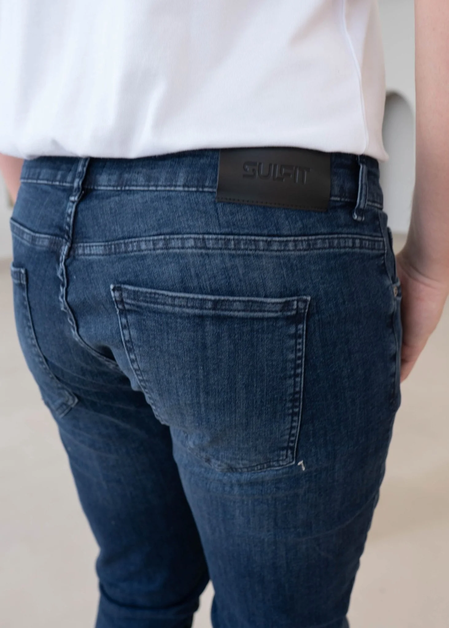 Slim Comfort Jeans In Dark Blue - Image 5