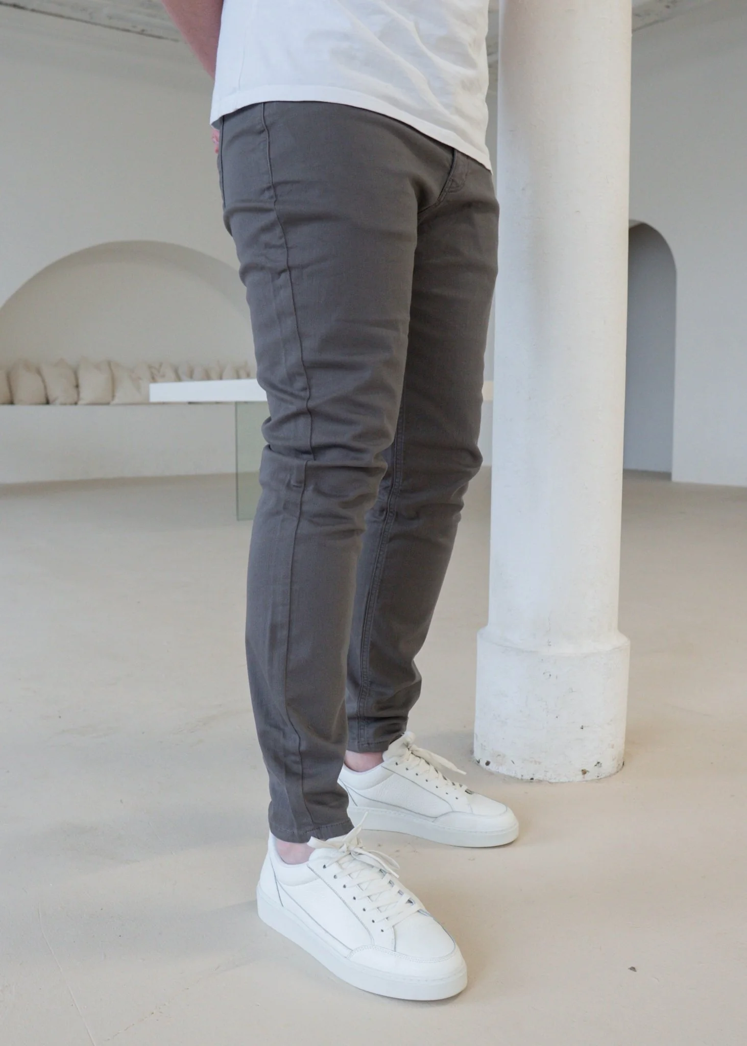 Slim Comfort Jeans In Dark Grey - Image 2