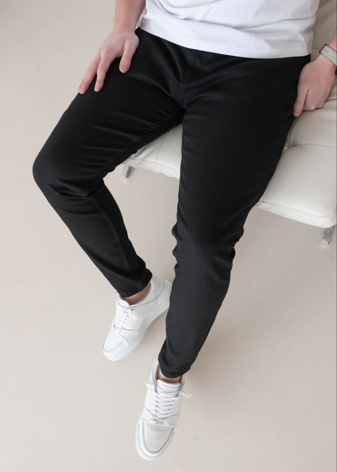 Slim Comfort Jeans In Jet Black - Image 3