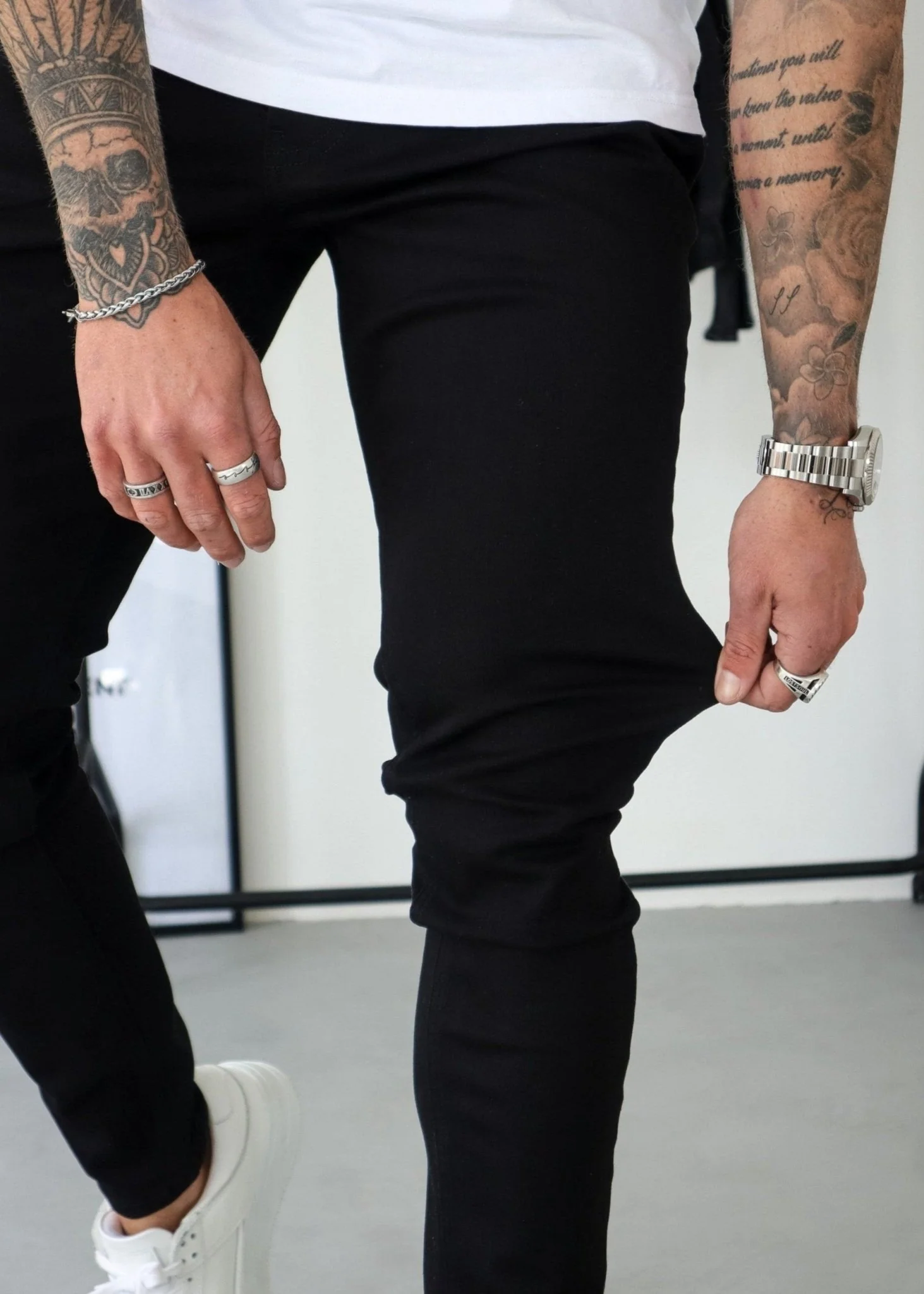 Slim Comfort Jeans In Jet Black - Image 9