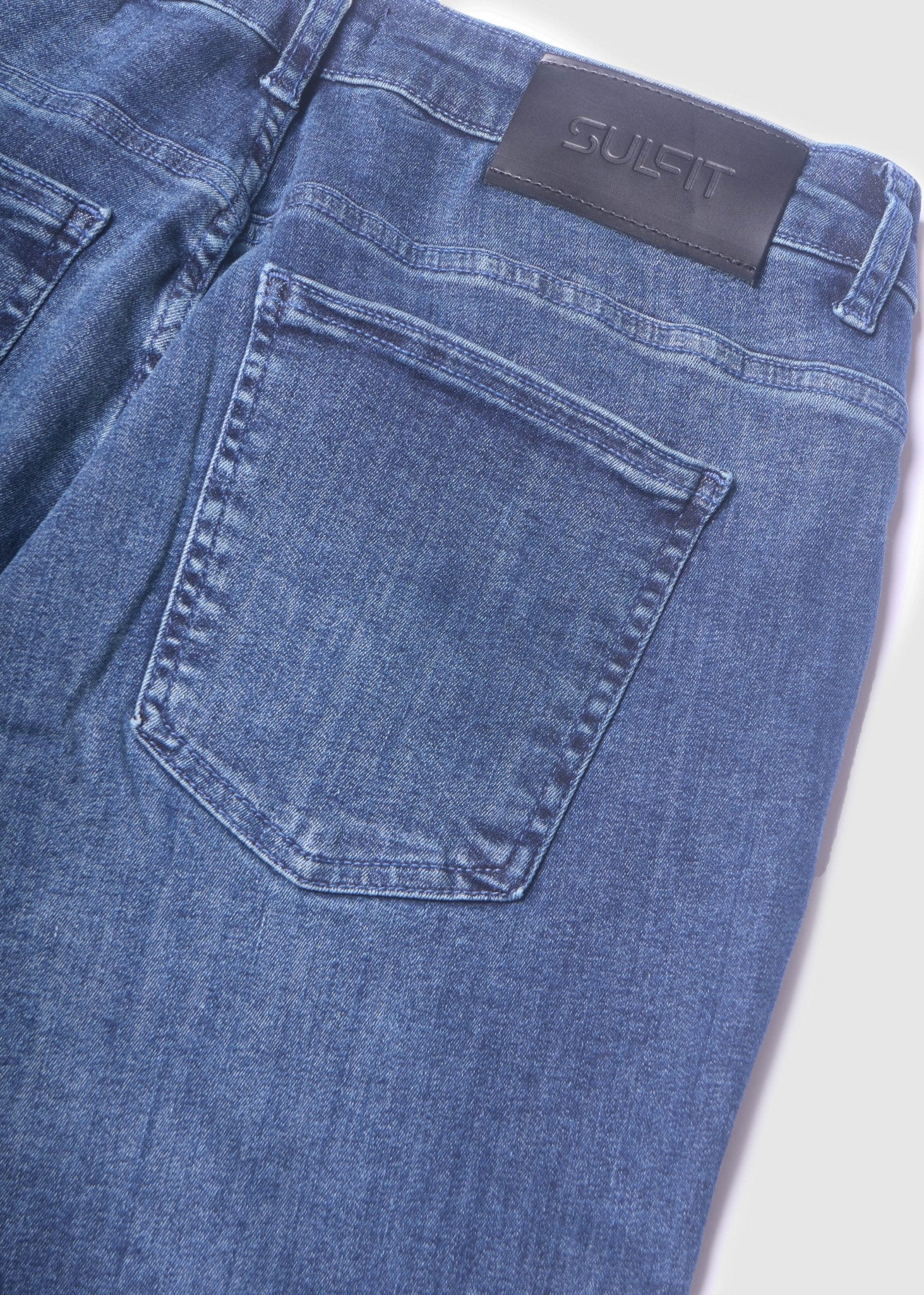 Slim Comfort Jeans In Mid Blue - Image 12