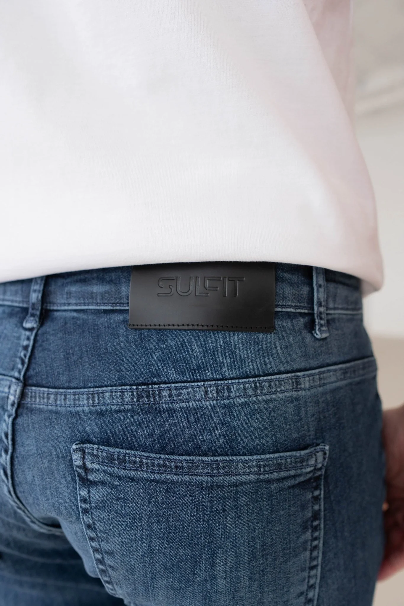 Slim Comfort Jeans In Mid Blue - Image 5