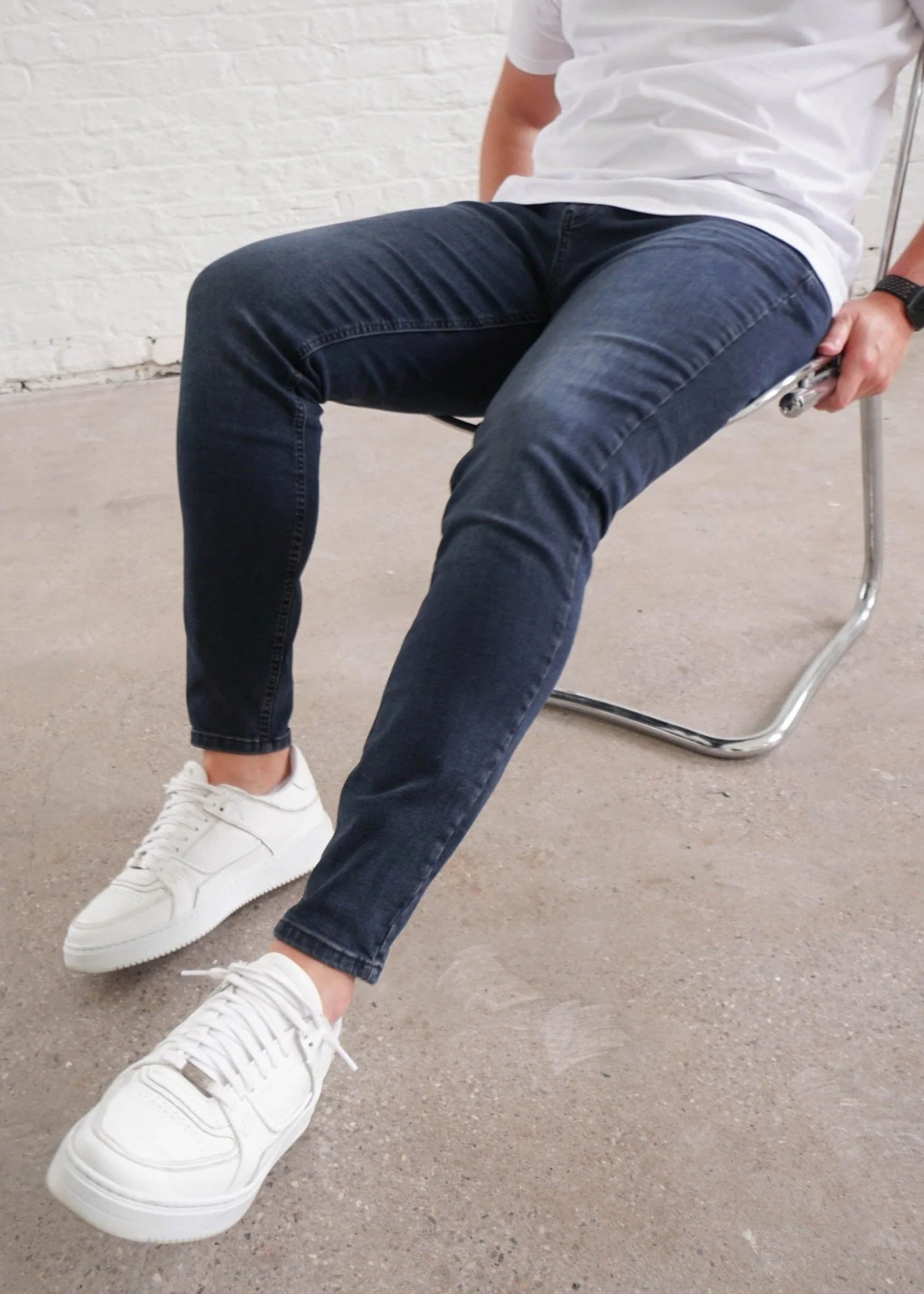 Slim Comfort Jeans In Midnight Dark Blue - Image 5