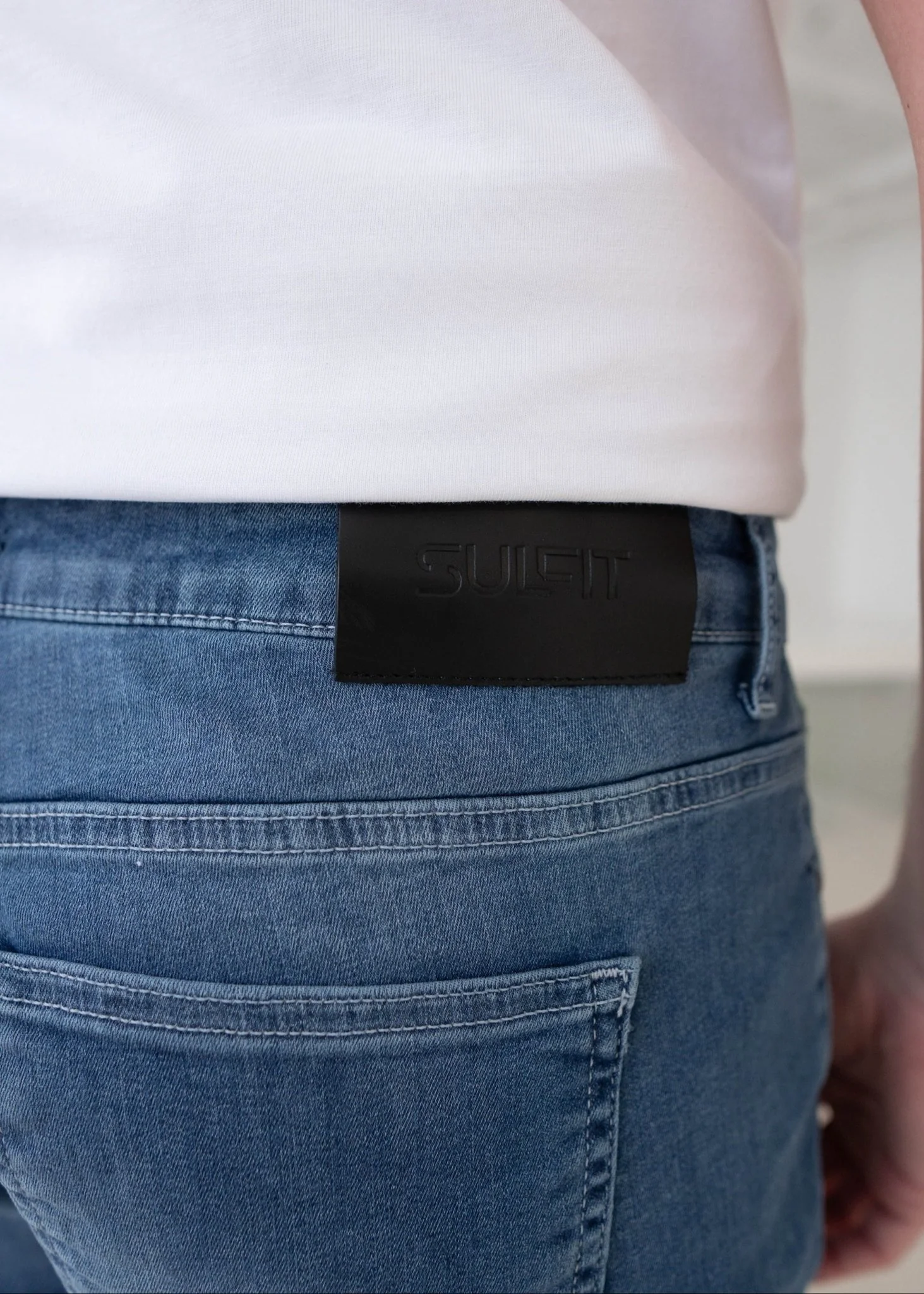Slim Comfort Jeans In Light Blue - Image 4