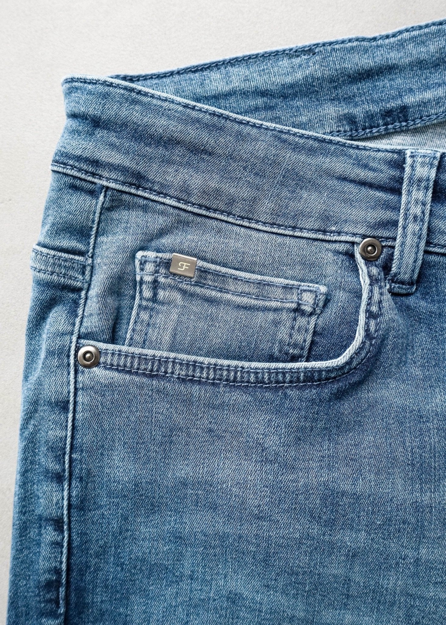 Slim Comfort Jeans In Light Blue - Image 12
