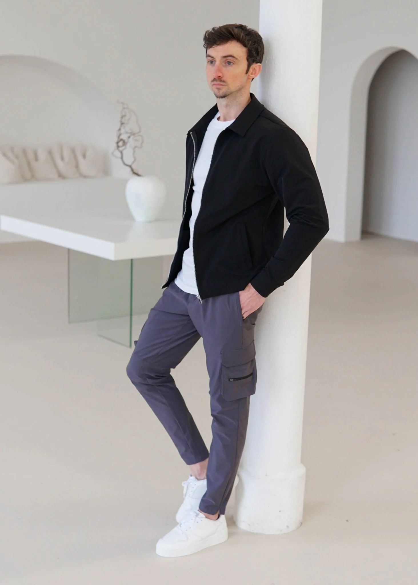 Smart Stretch Jacket In Black - Image 2