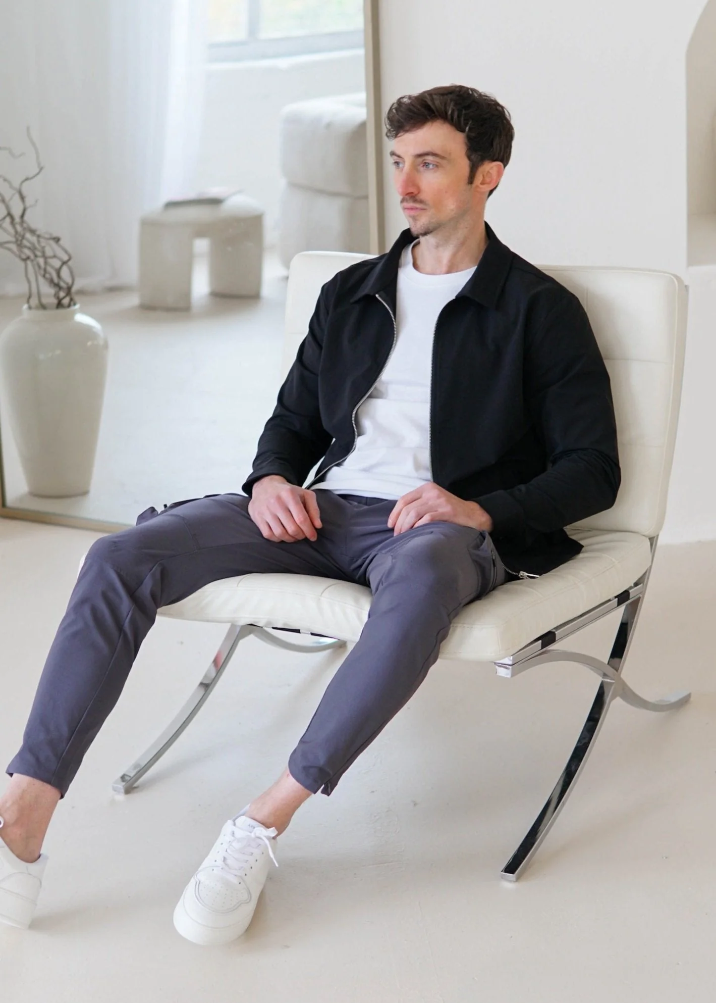 Smart Stretch Jacket In Black - Image 6