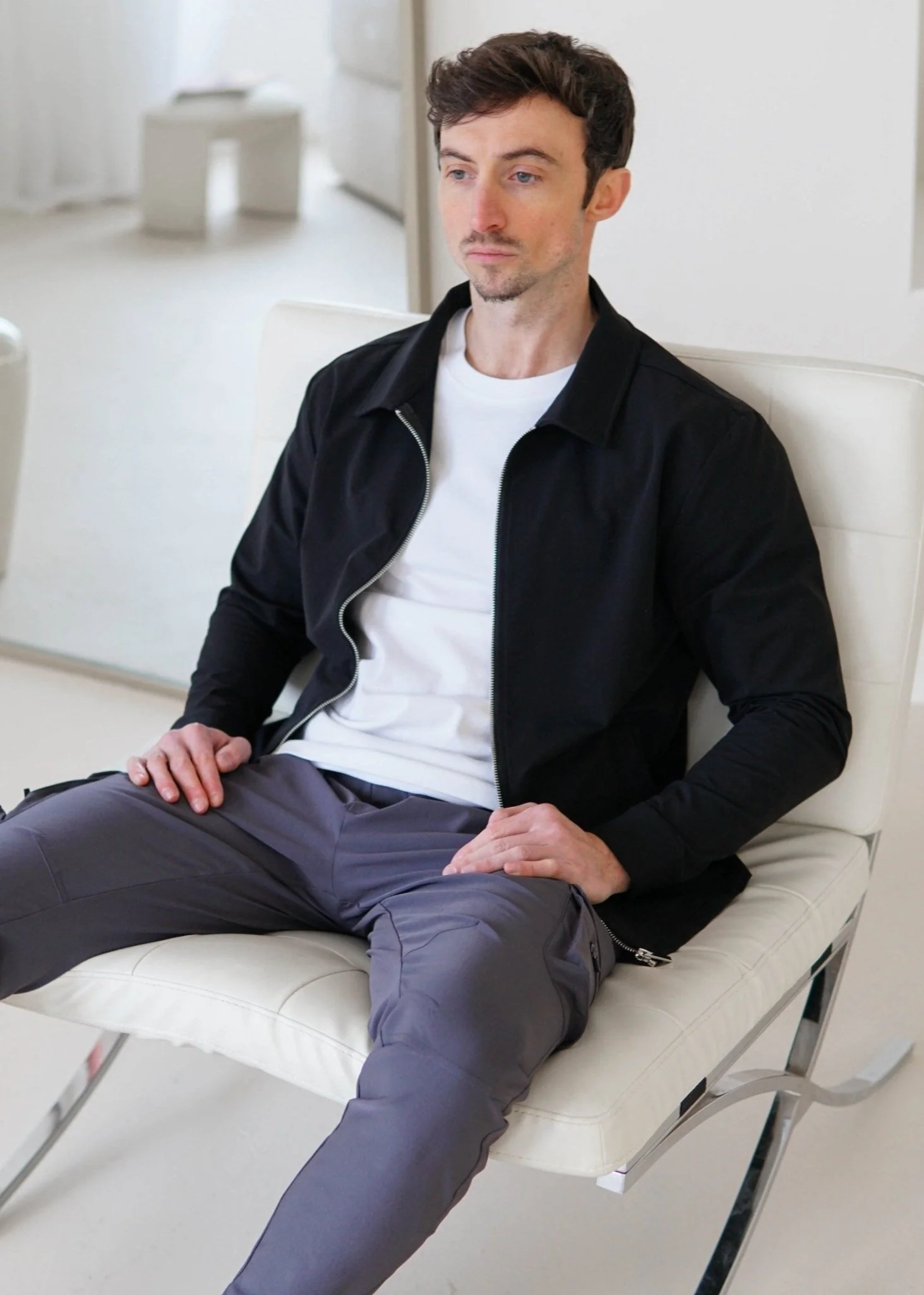 Smart Stretch Jacket In Black - Image 7