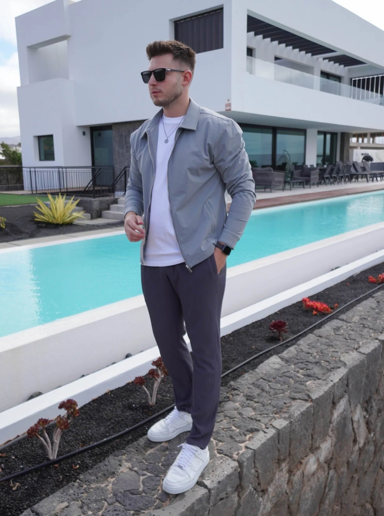 Smart Stretch Jacket In Mid Grey - Image 10