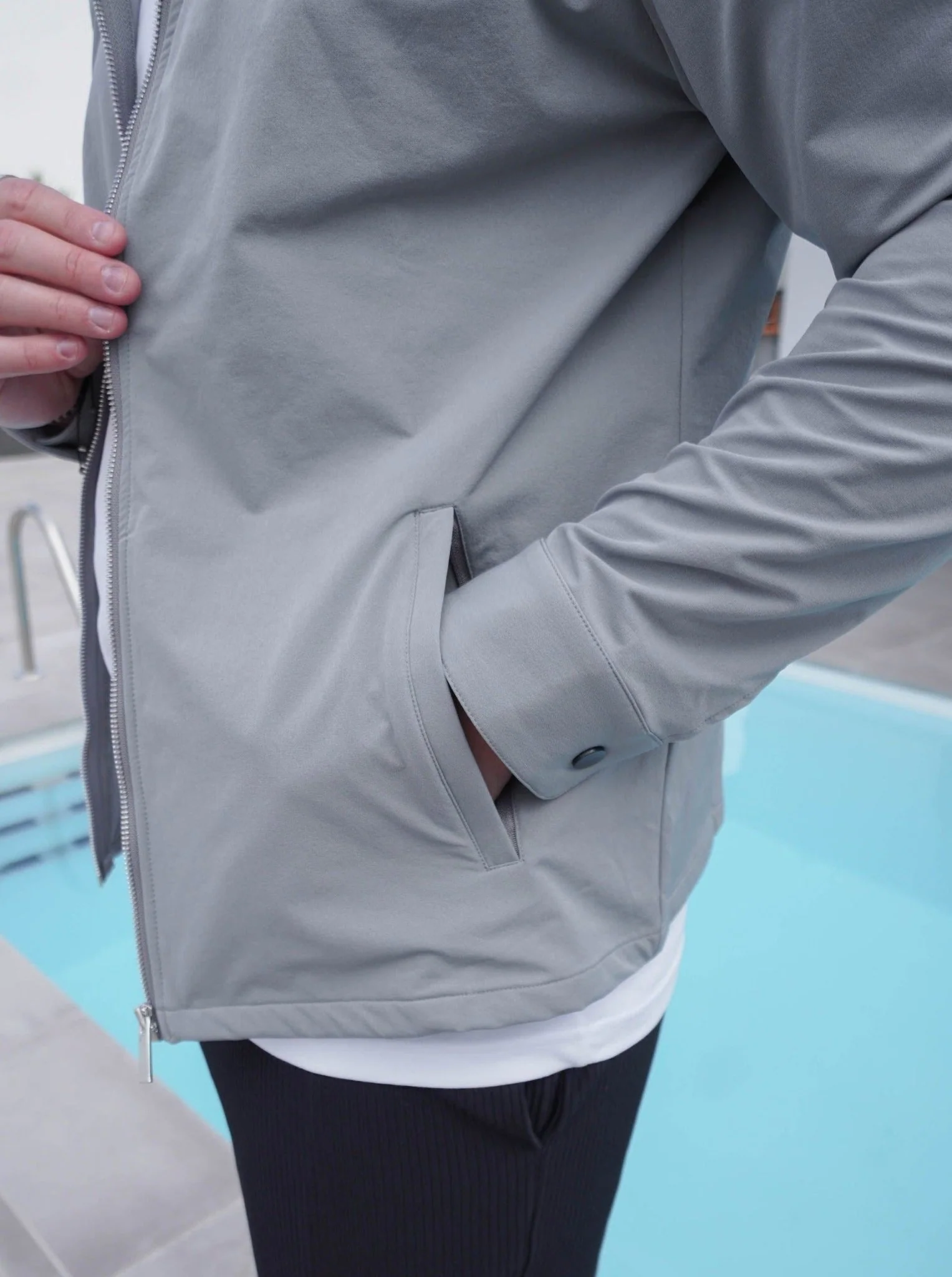 Smart Stretch Jacket In Mid Grey - Image 6