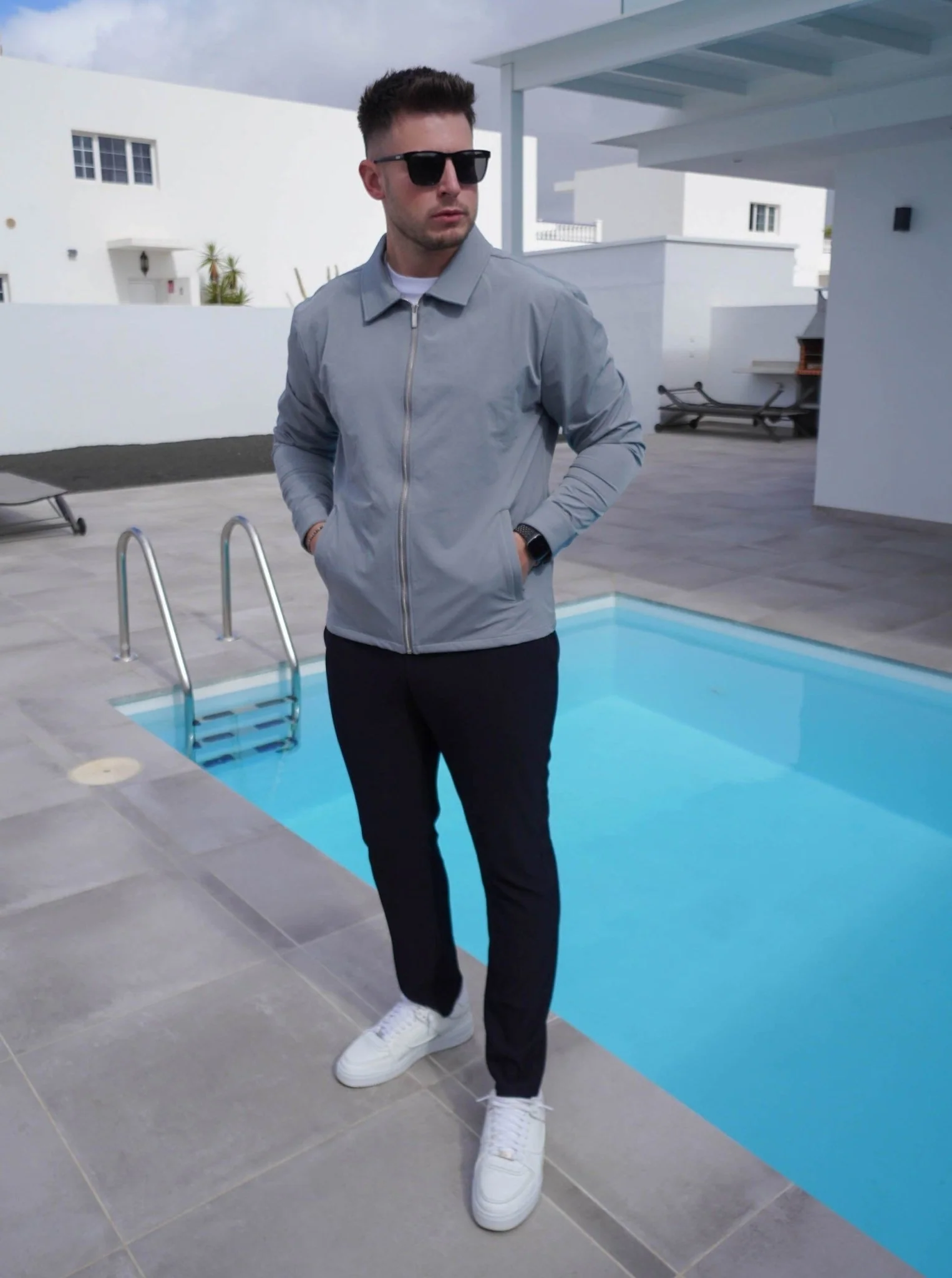 Smart Stretch Jacket In Mid Grey - Image 8