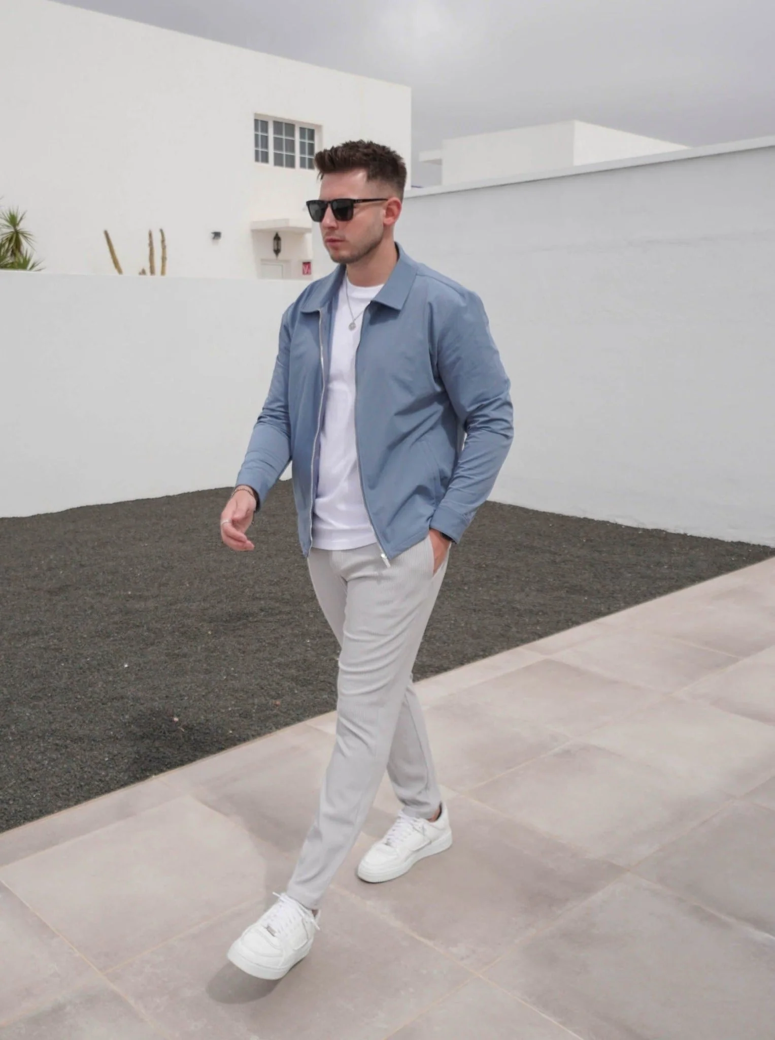 Smart Stretch Jacket In Slate Blue - Image 11