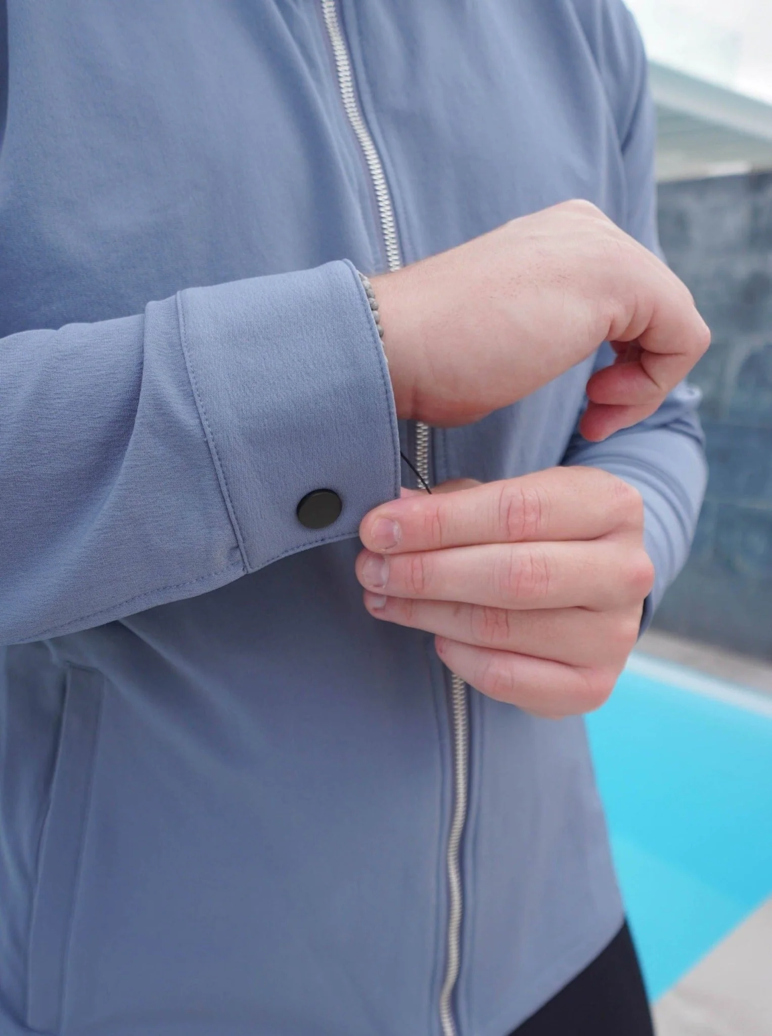 Smart Stretch Jacket In Slate Blue - Image 7