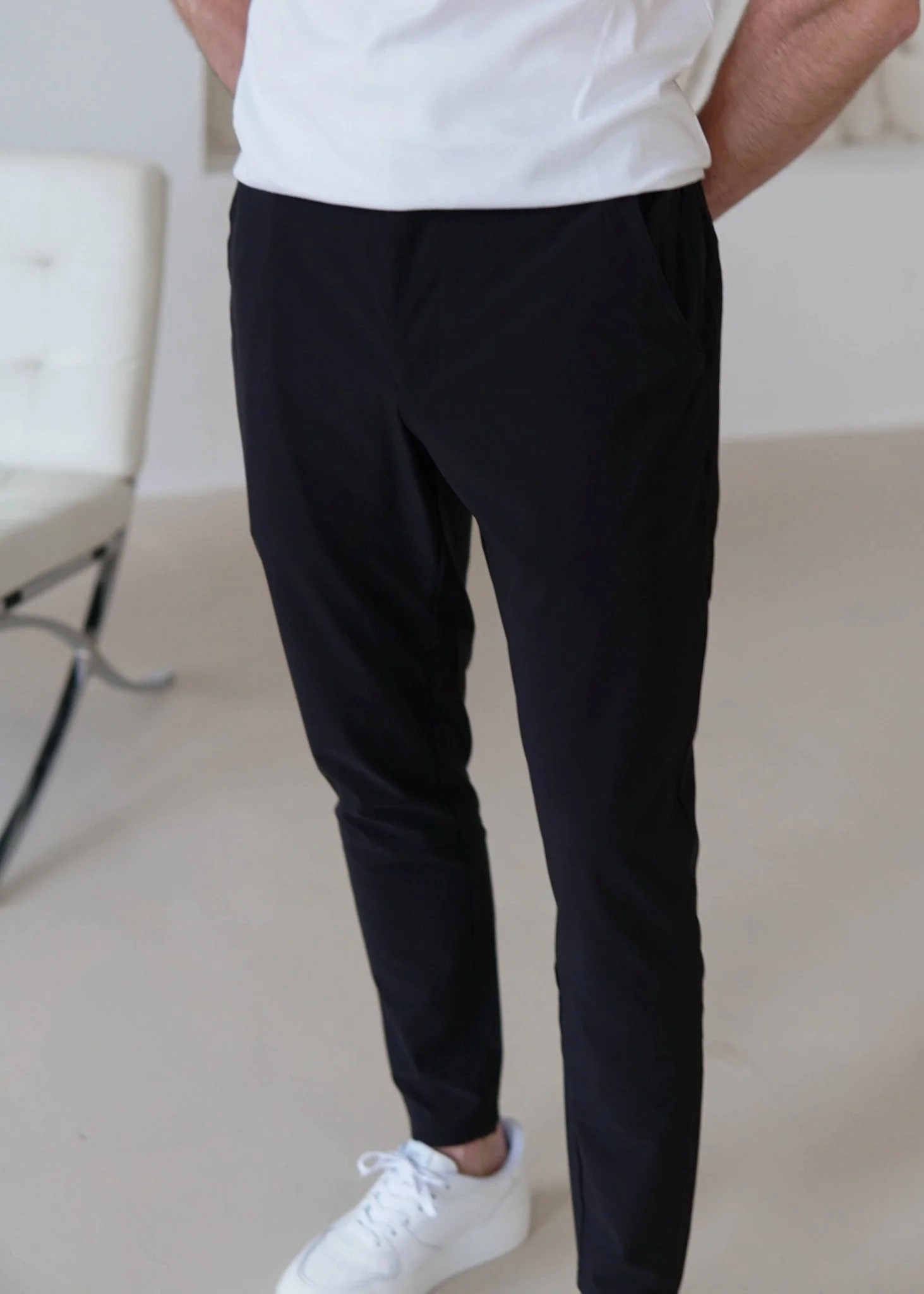 Smart Stretch Trouser In Black - Image 10