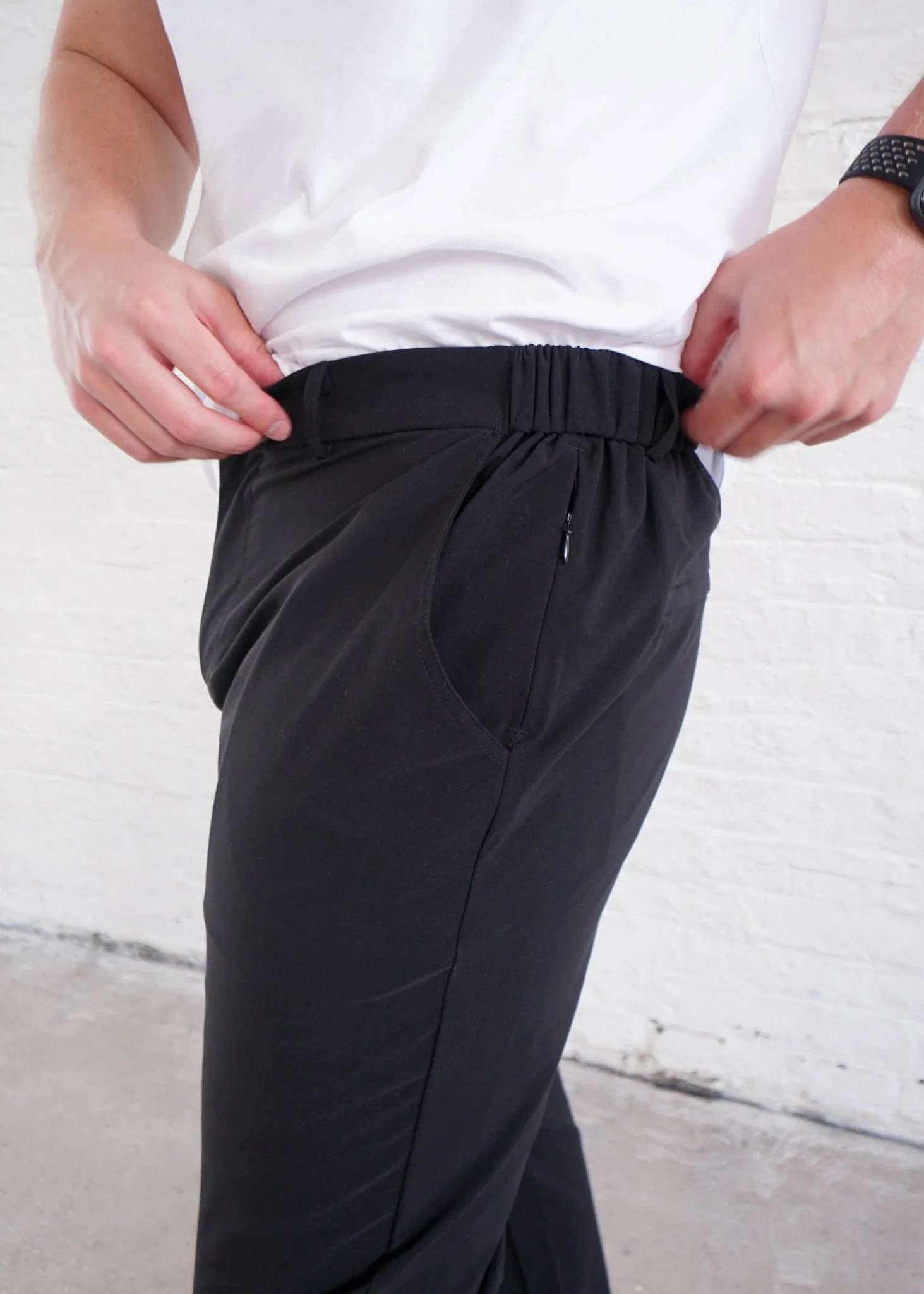 Smart Stretch Trouser In Black - Image 4