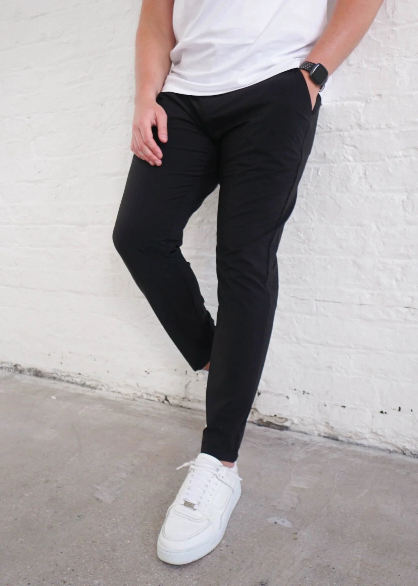 Smart Stretch Trouser In Black - Image 5