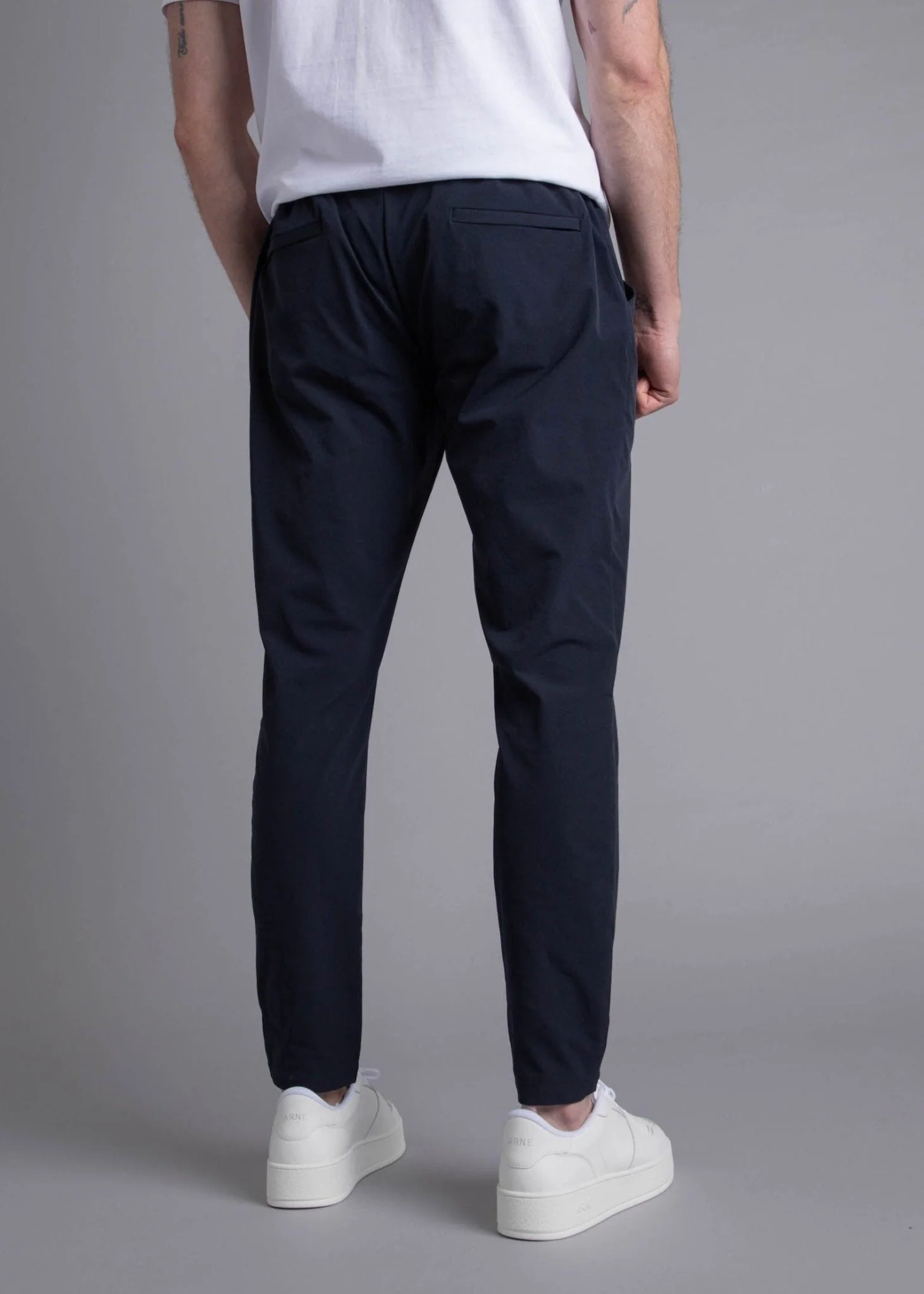 Smart Stretch Trouser In Navy Blue - Image 5