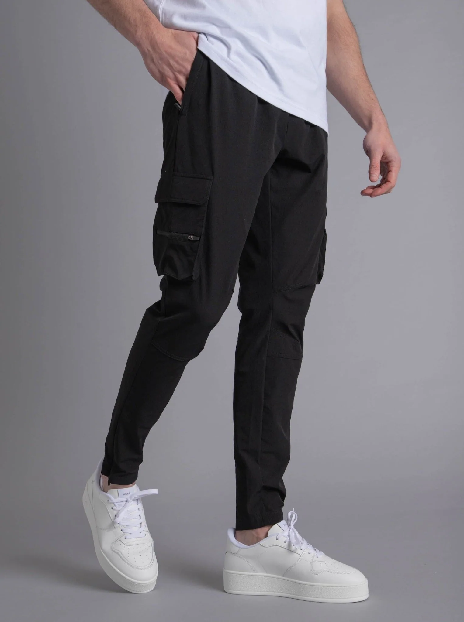 Tech Stretch Cargo Pant In Black - Image 10