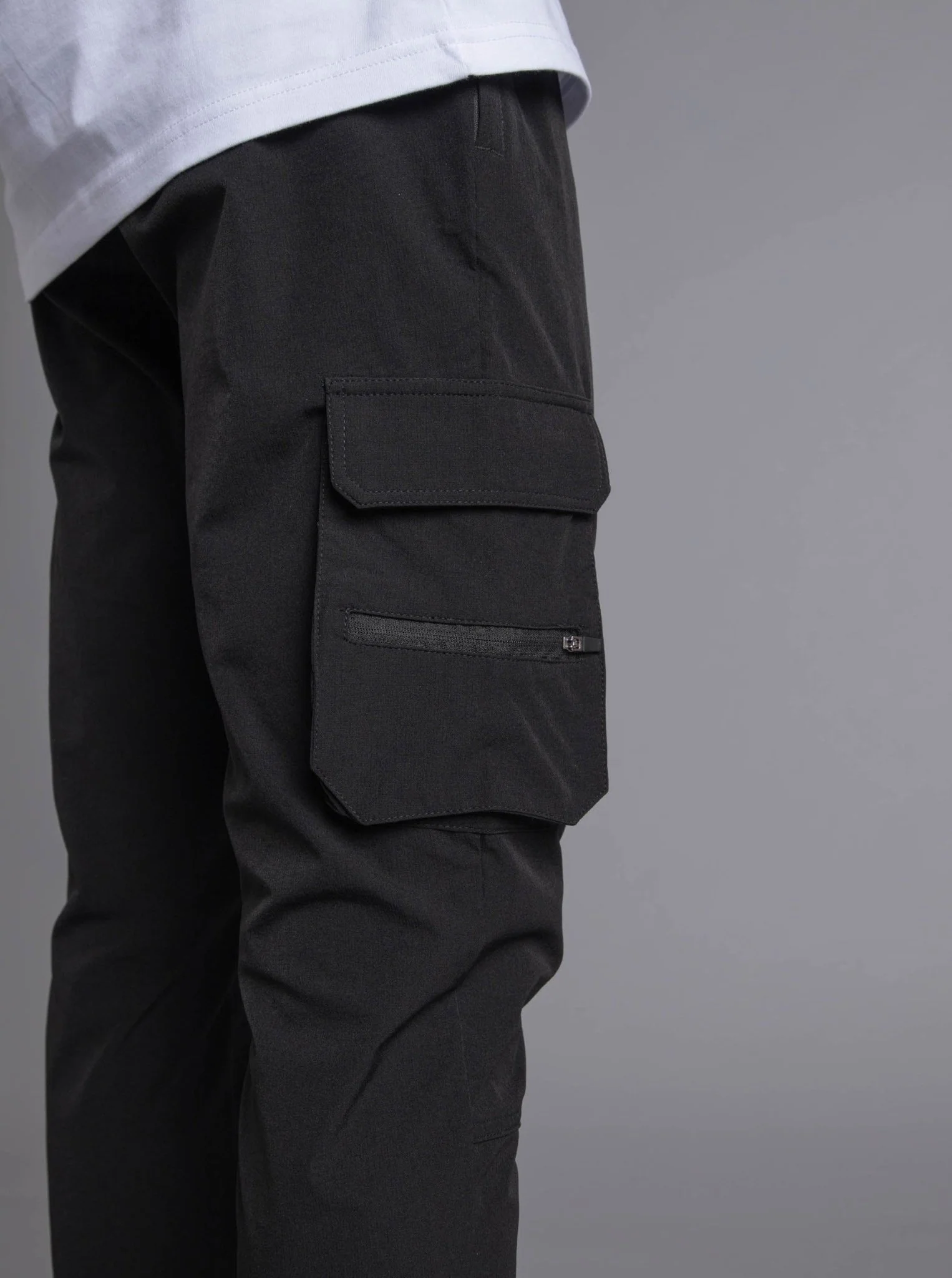 Tech Stretch Cargo Pant In Black - Image 12