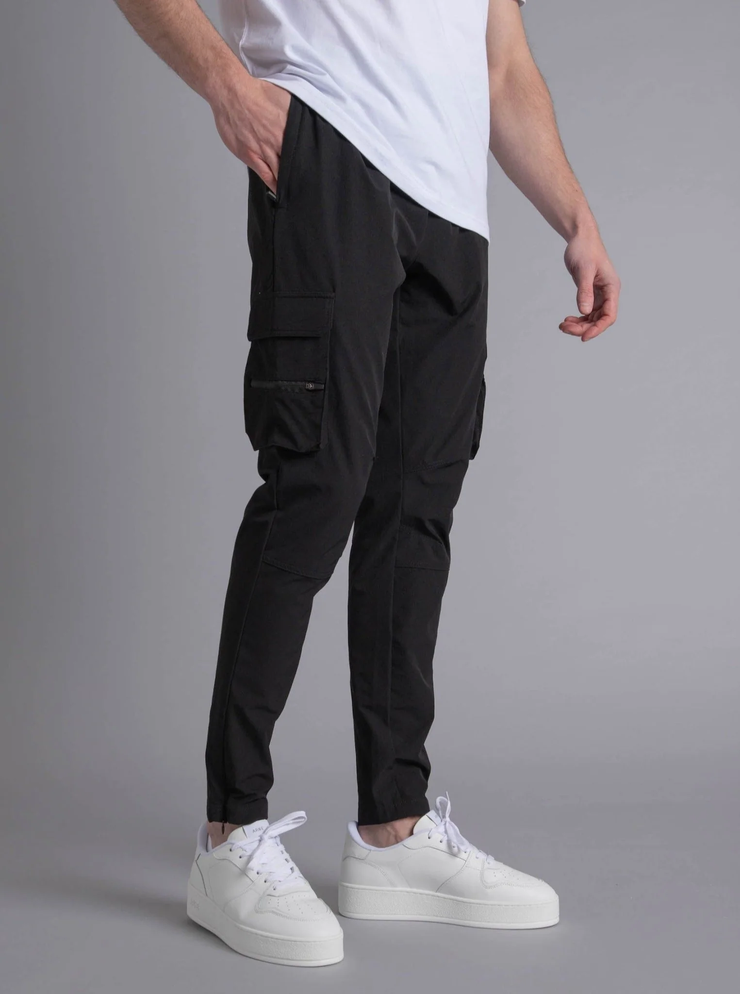 Tech Stretch Cargo Pant In Black - Image 13