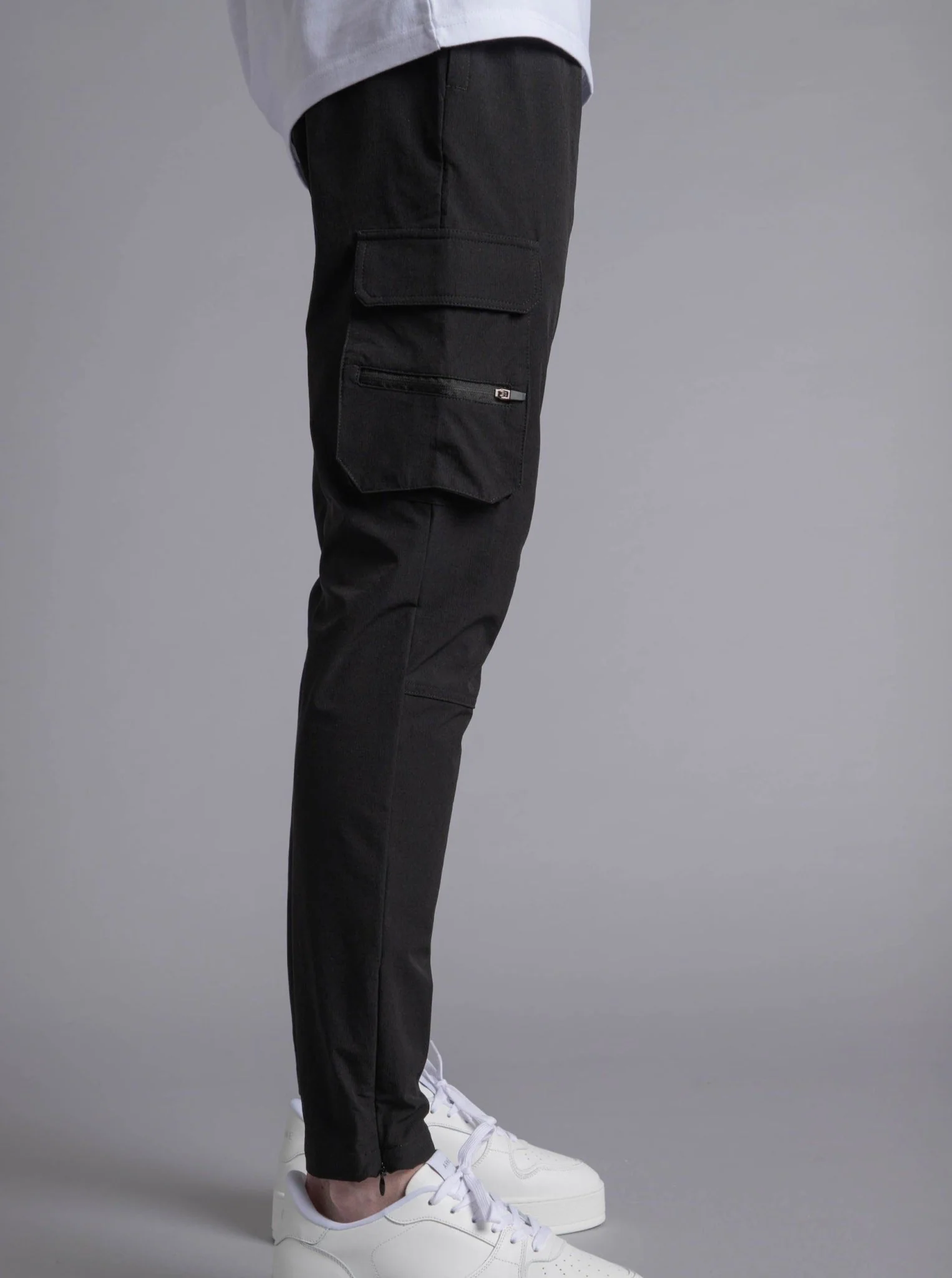 Tech Stretch Cargo Pant In Black - Image 14