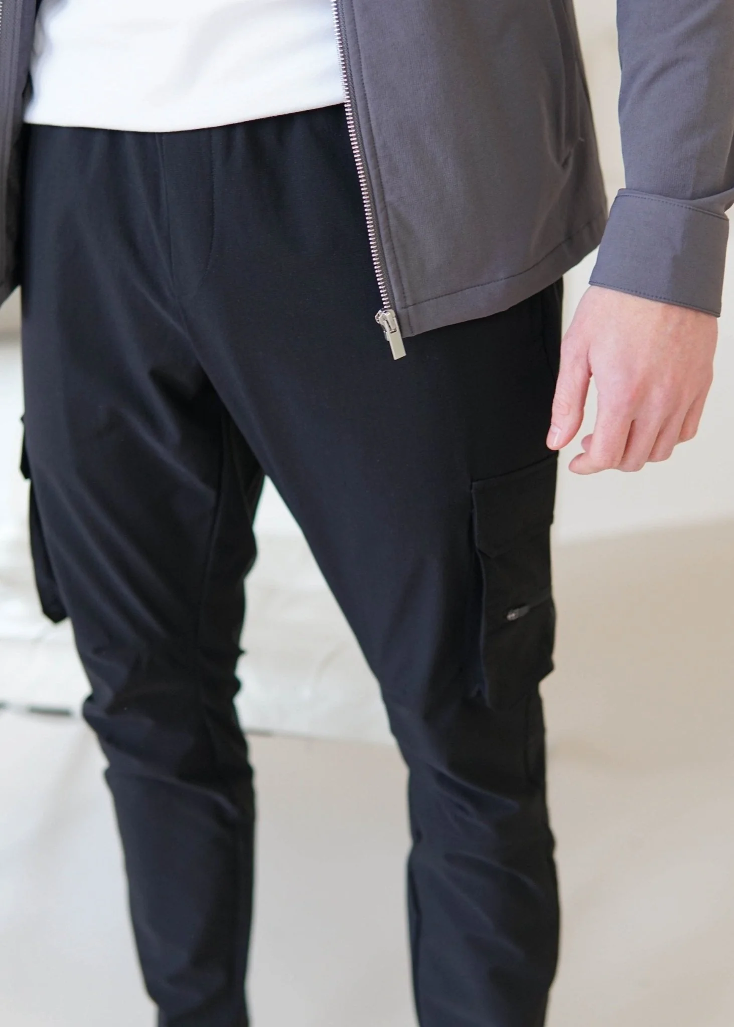 Tech Stretch Cargo Pant In Black - Image 17