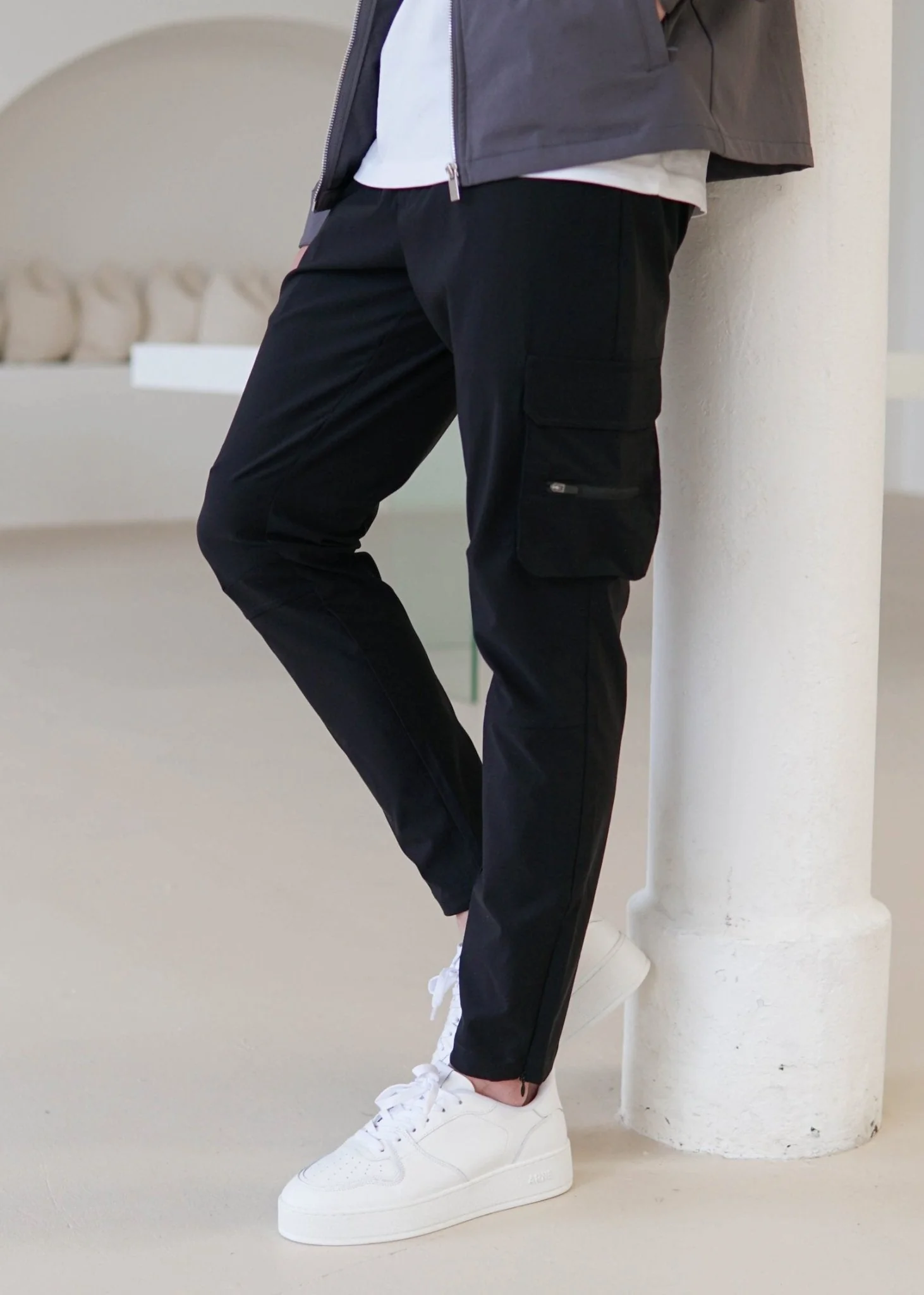 Tech Stretch Cargo Pant In Black - Image 3