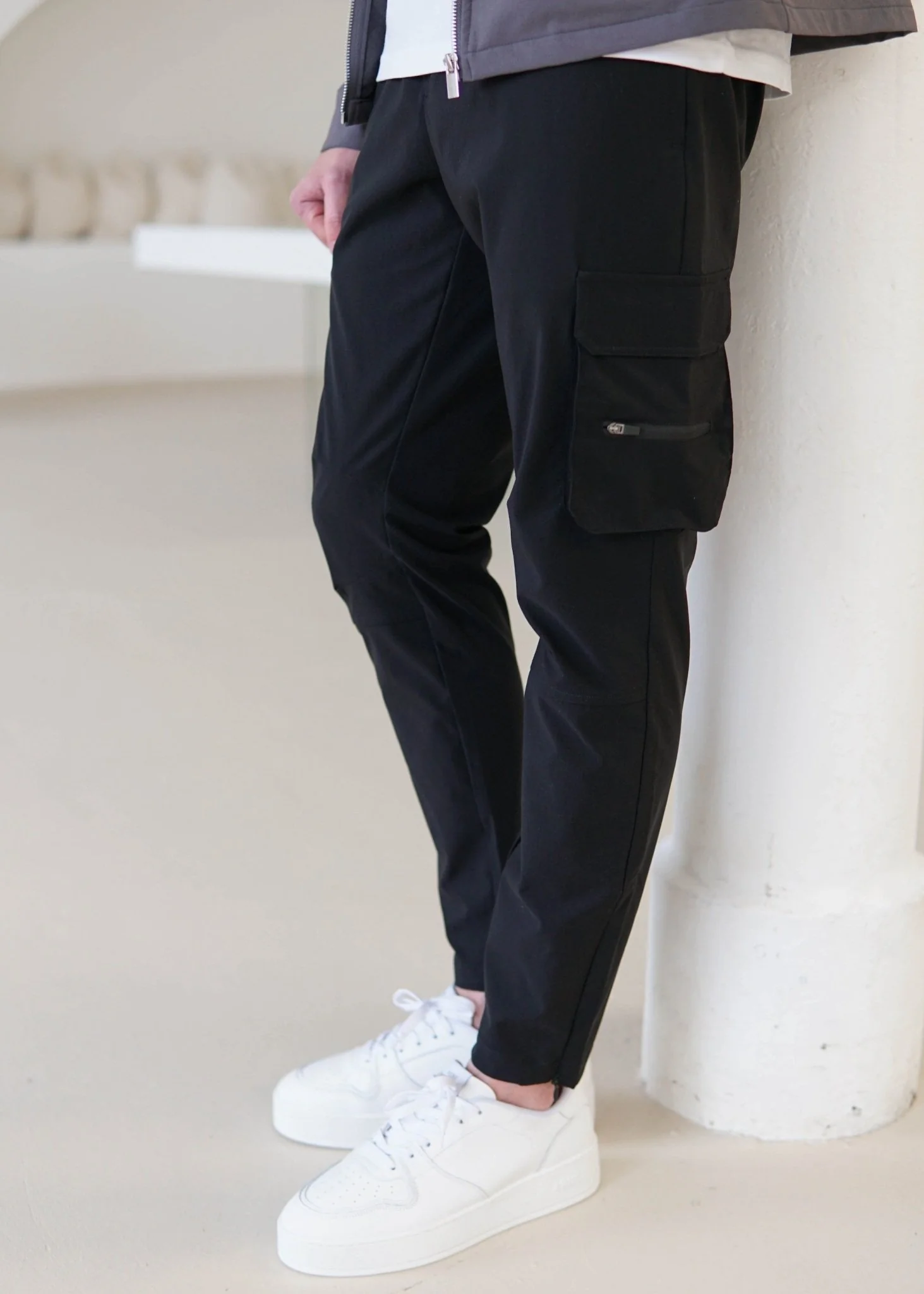 Tech Stretch Cargo Pant In Black - Image 6